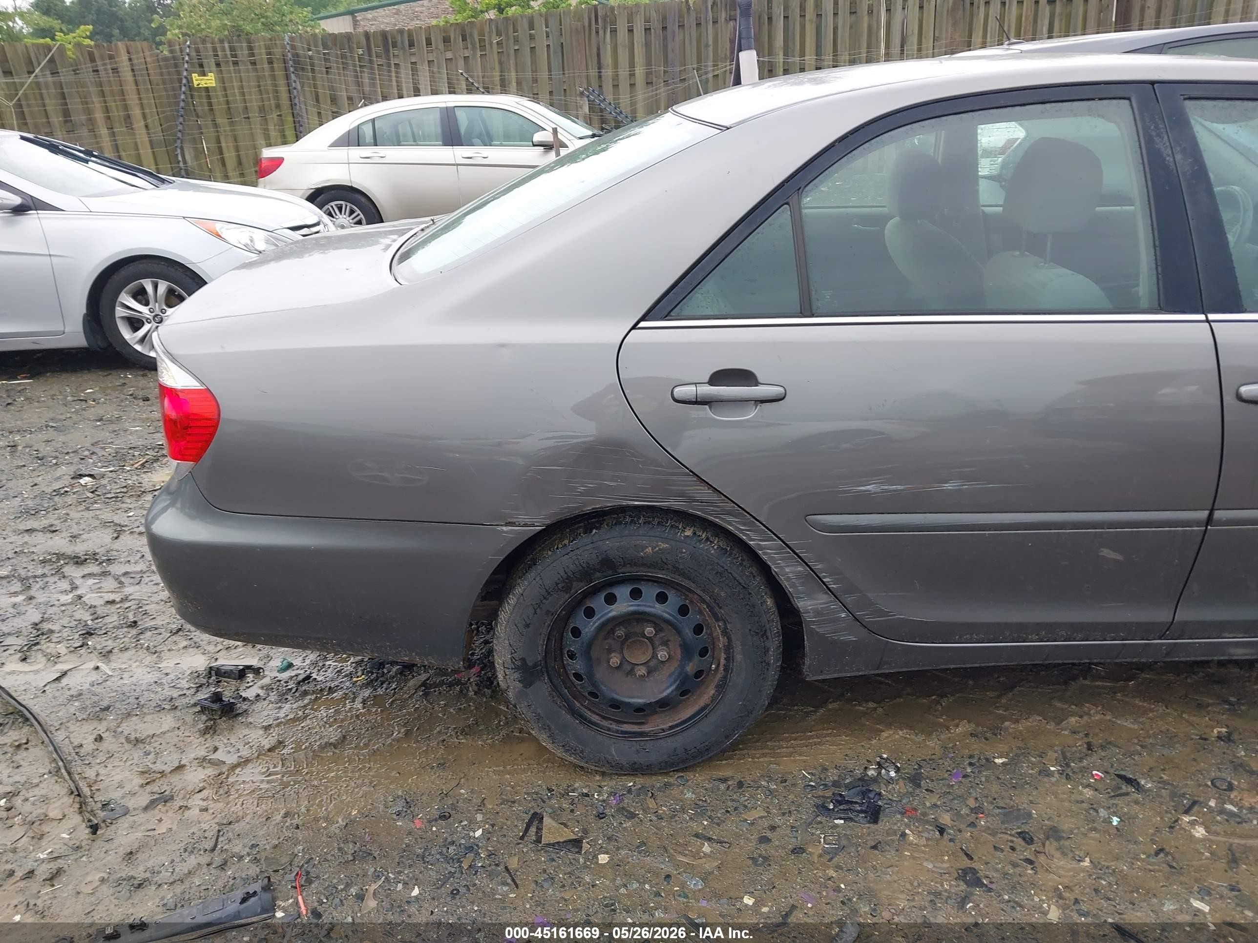 2006 Toyota Camry Le Серый vin: 4T1BE32K46U745017