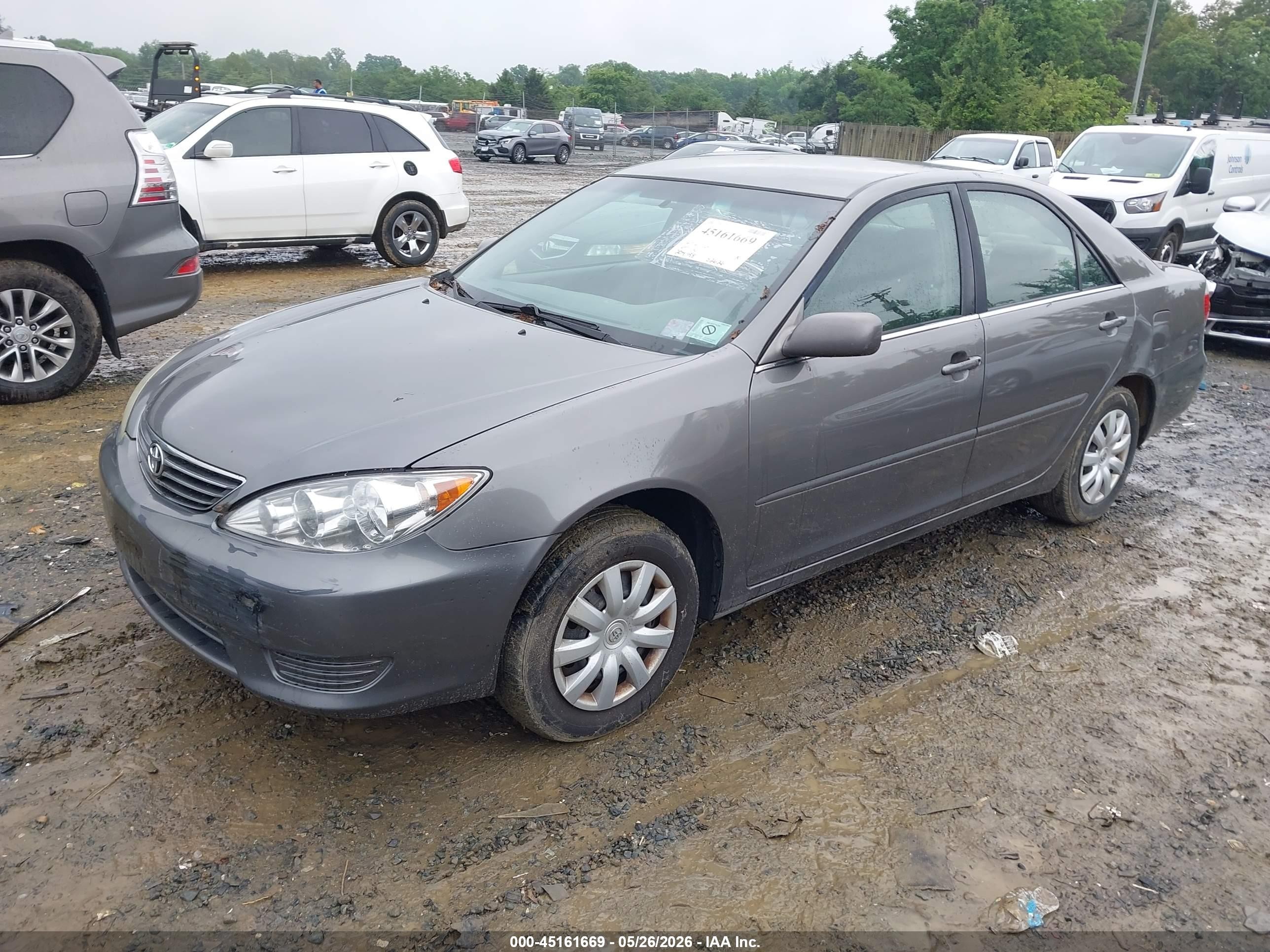 2006 Toyota Camry Le Серый vin: 4T1BE32K46U745017