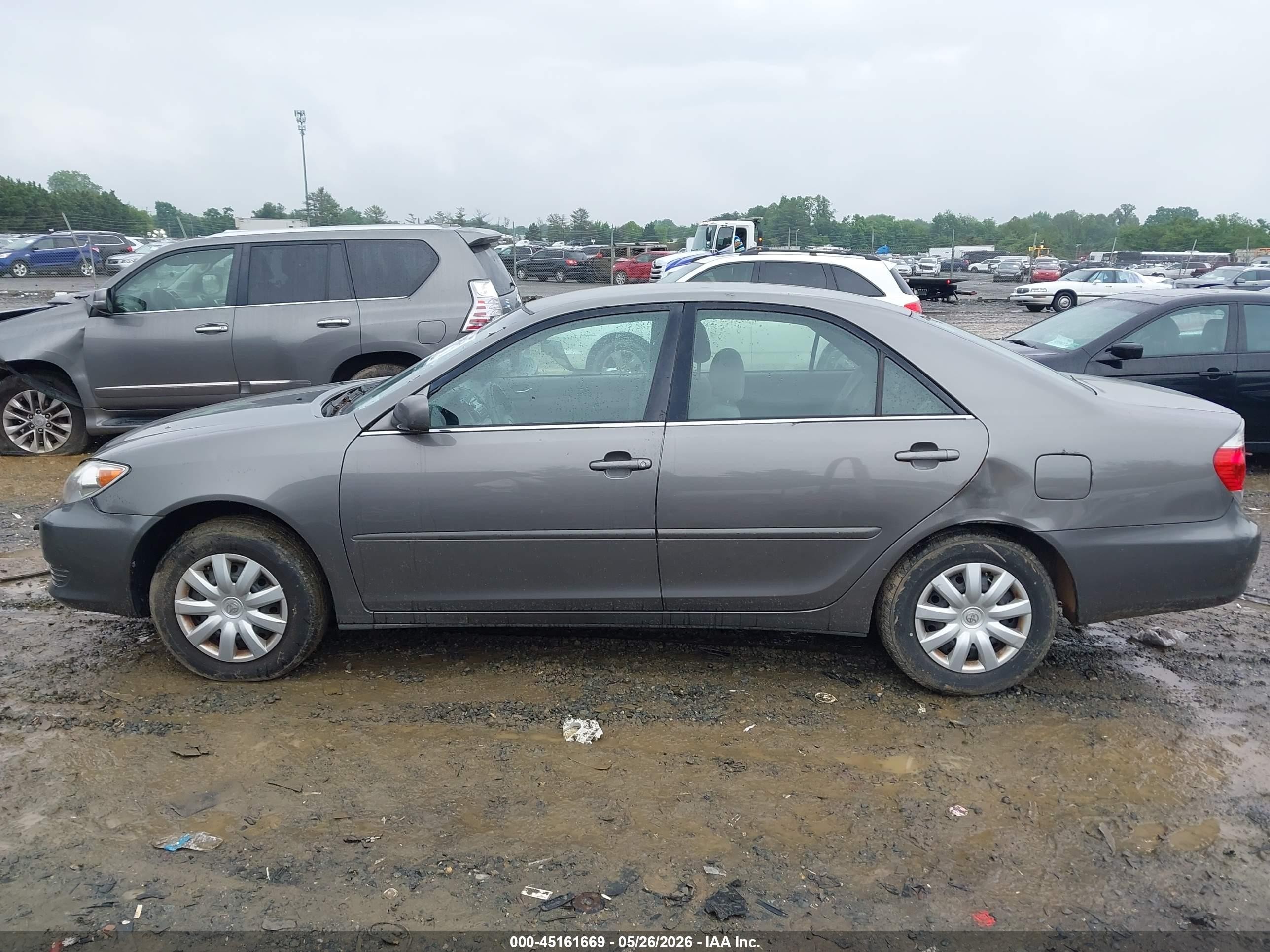 2006 Toyota Camry Le Серый vin: 4T1BE32K46U745017