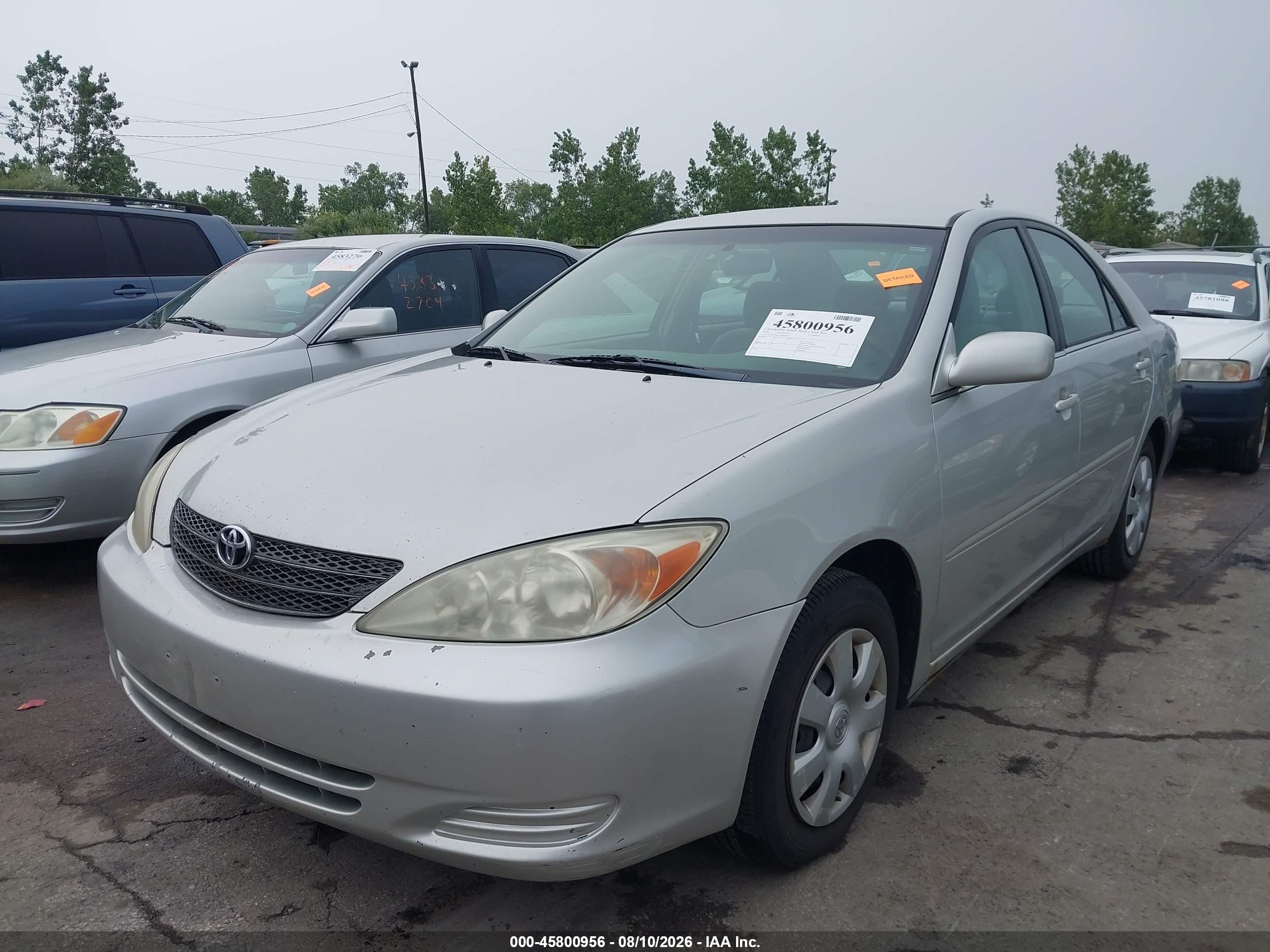 2002 Toyota Camry Le Silver vin: 4T1BE32K52U055514