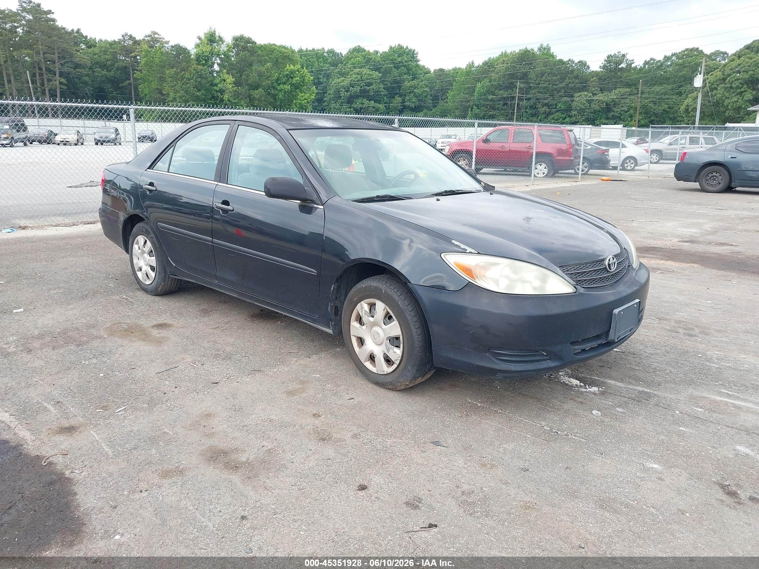 2002 Toyota Camry Le Черный vin: 4T1BE32K52U079764