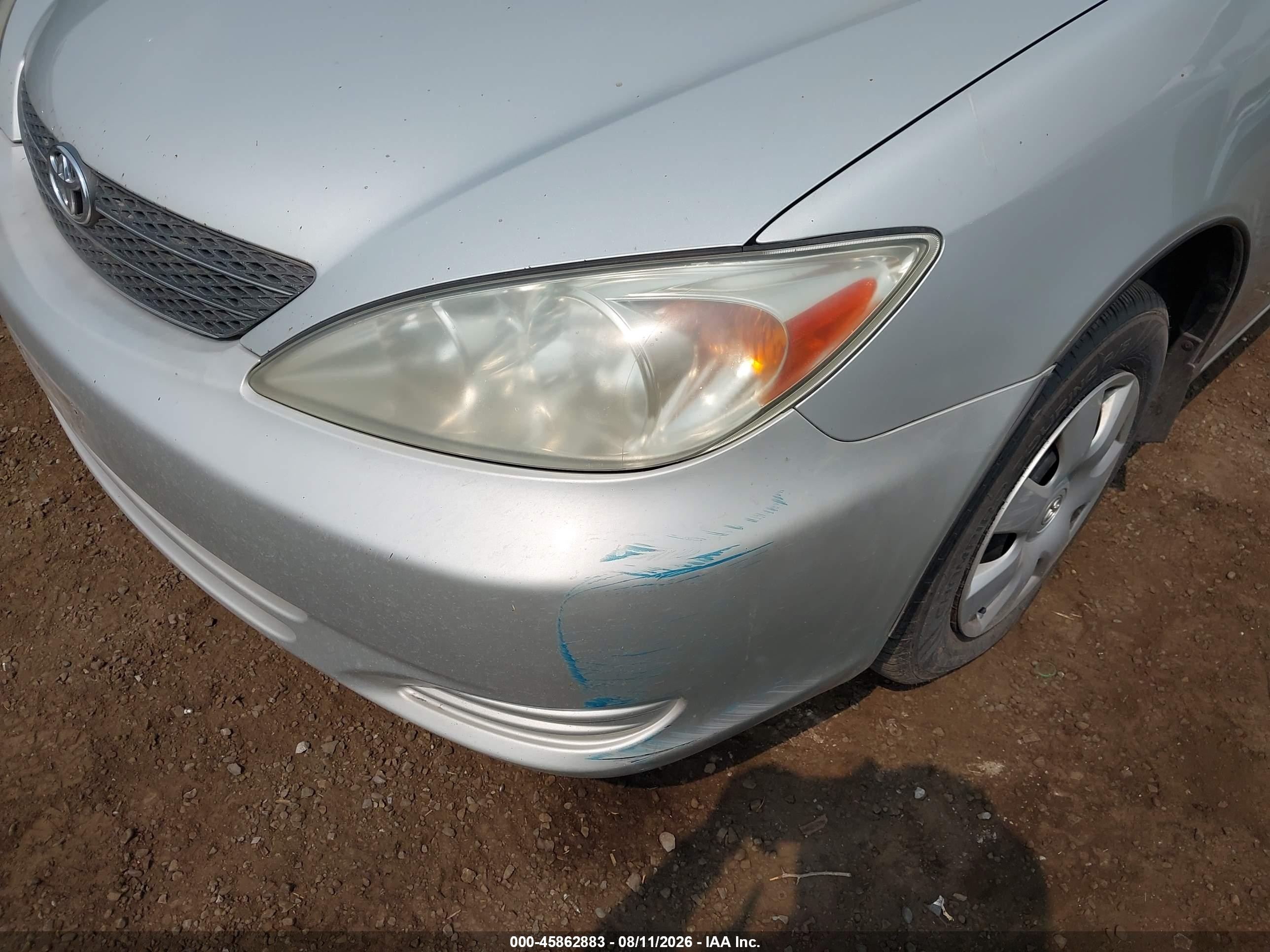 2002 Toyota Camry Le Silver vin: 4T1BE32K52U104338