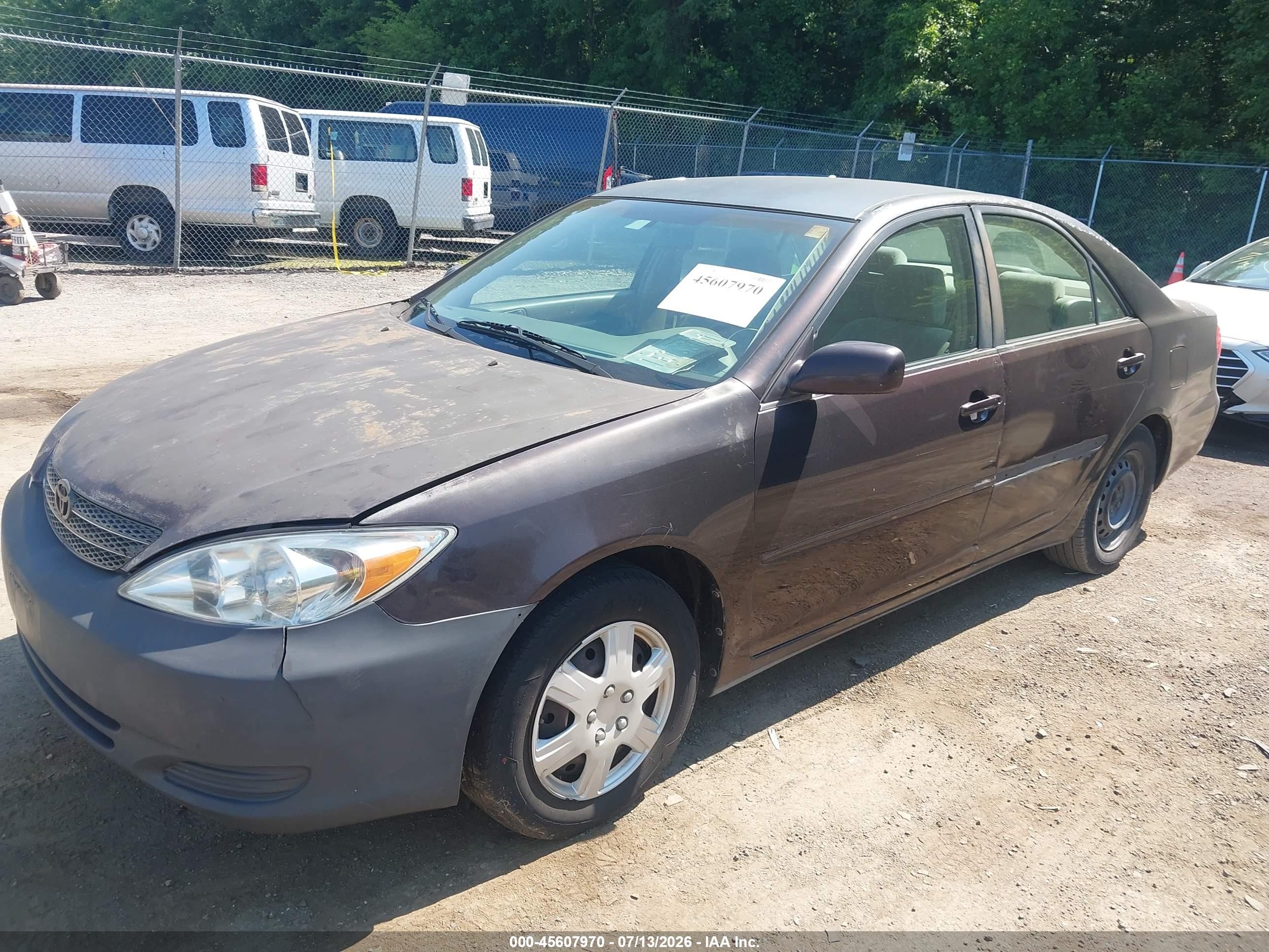 2002 Toyota Camry Le/xle/se Фиолетовый vin: 4T1BE32K52U534676
