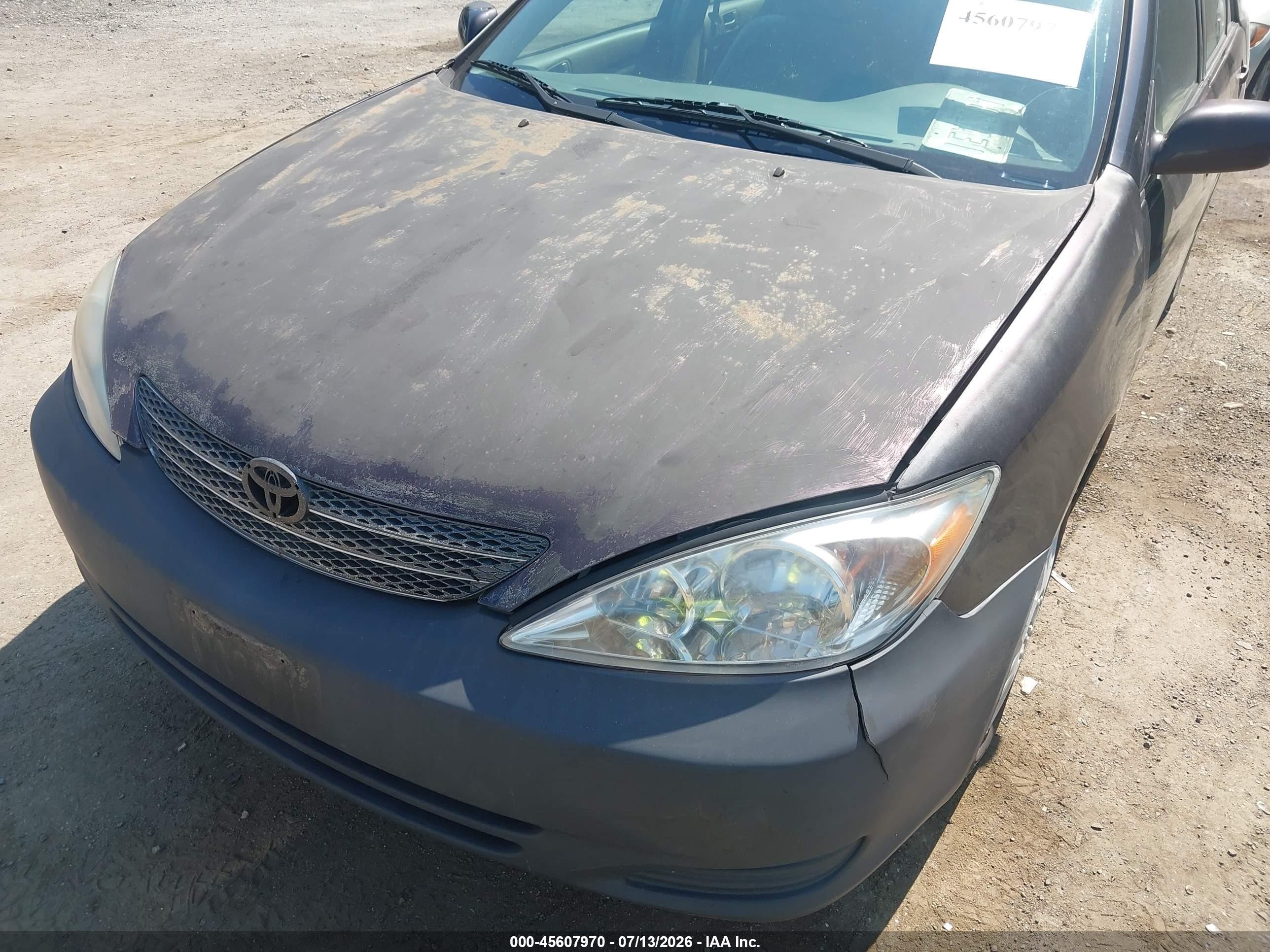 2002 Toyota Camry Le/xle/se Фиолетовый vin: 4T1BE32K52U534676