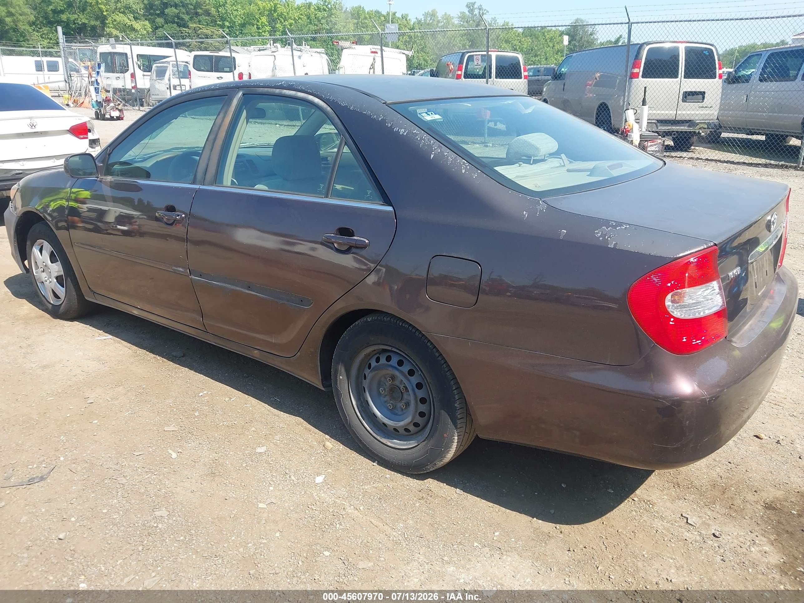 2002 Toyota Camry Le/xle/se Фиолетовый vin: 4T1BE32K52U534676