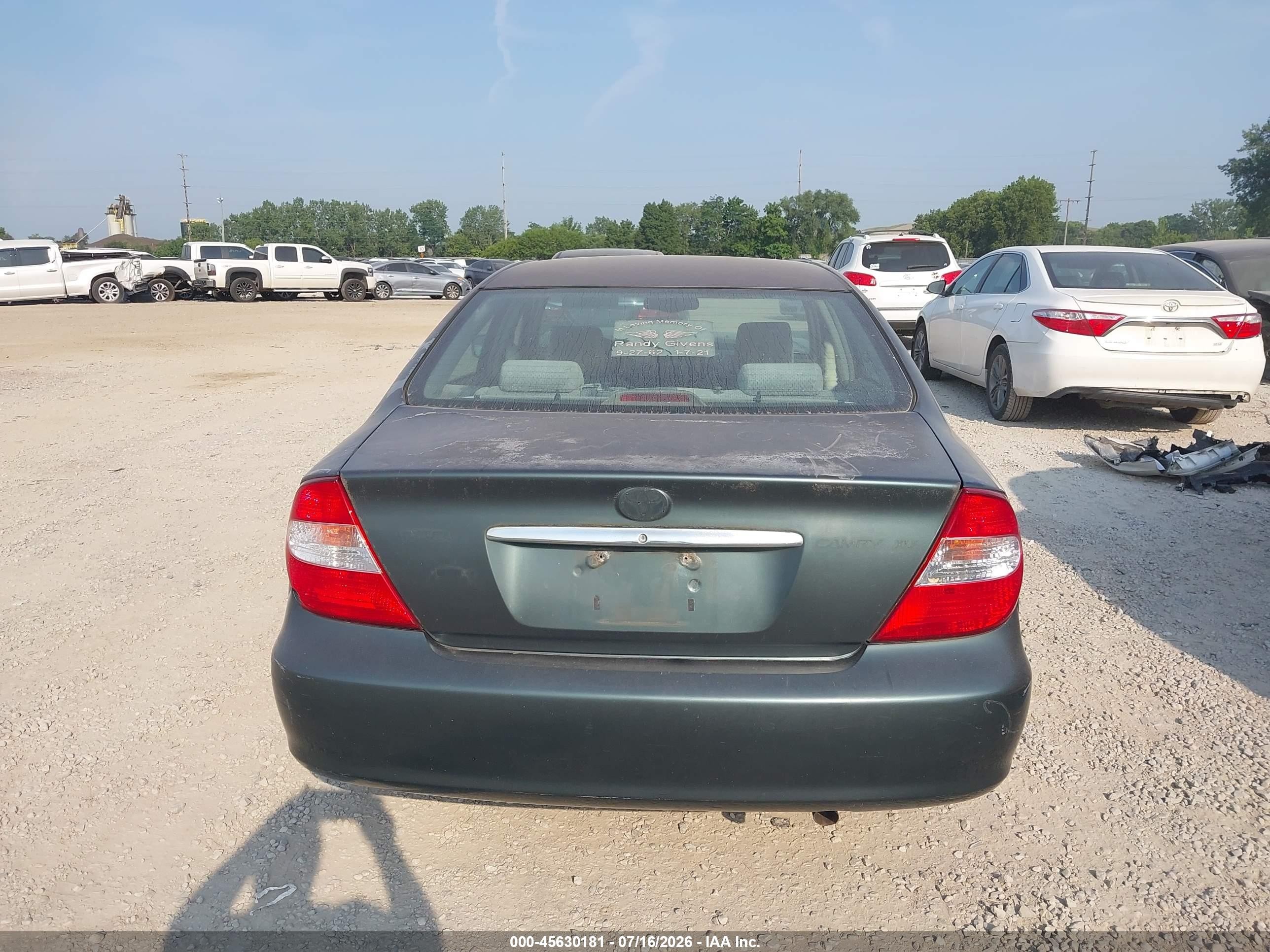 2003 Toyota Camry Xle Gray vin: 4T1BE32K53U702334