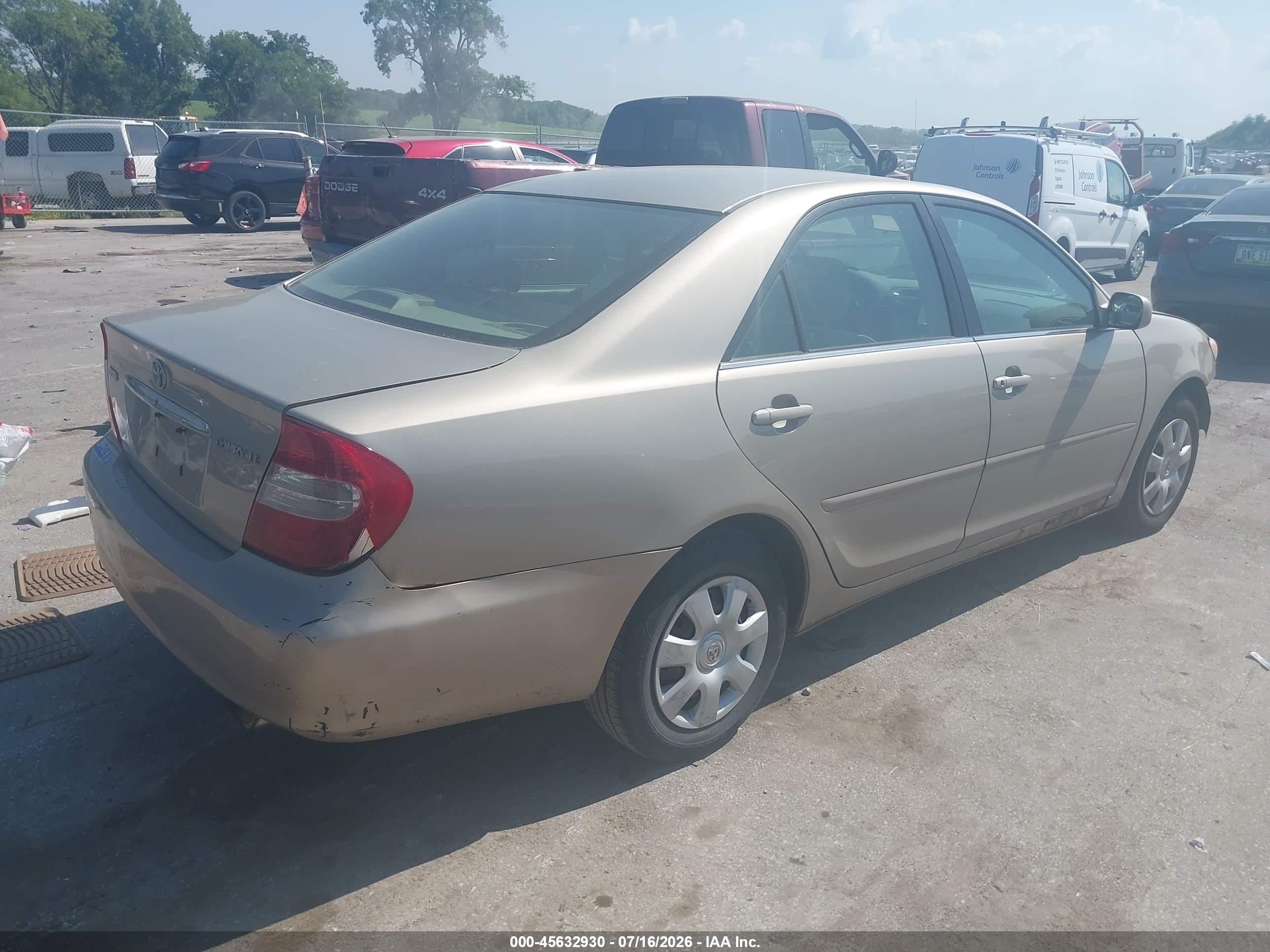 2003 Toyota Camry Le Beige vin: 4T1BE32K53U751968