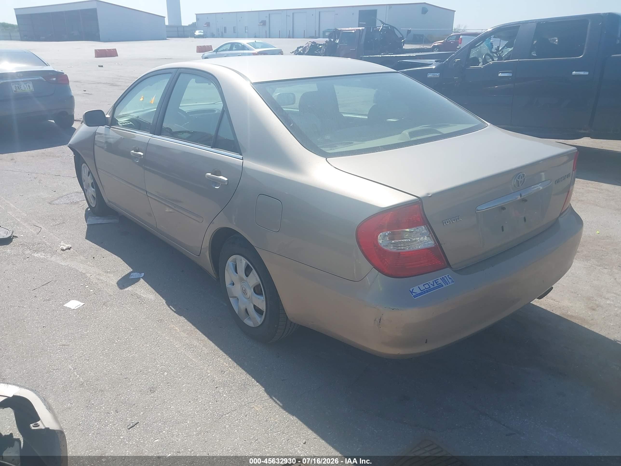 2003 Toyota Camry Le Beige vin: 4T1BE32K53U751968