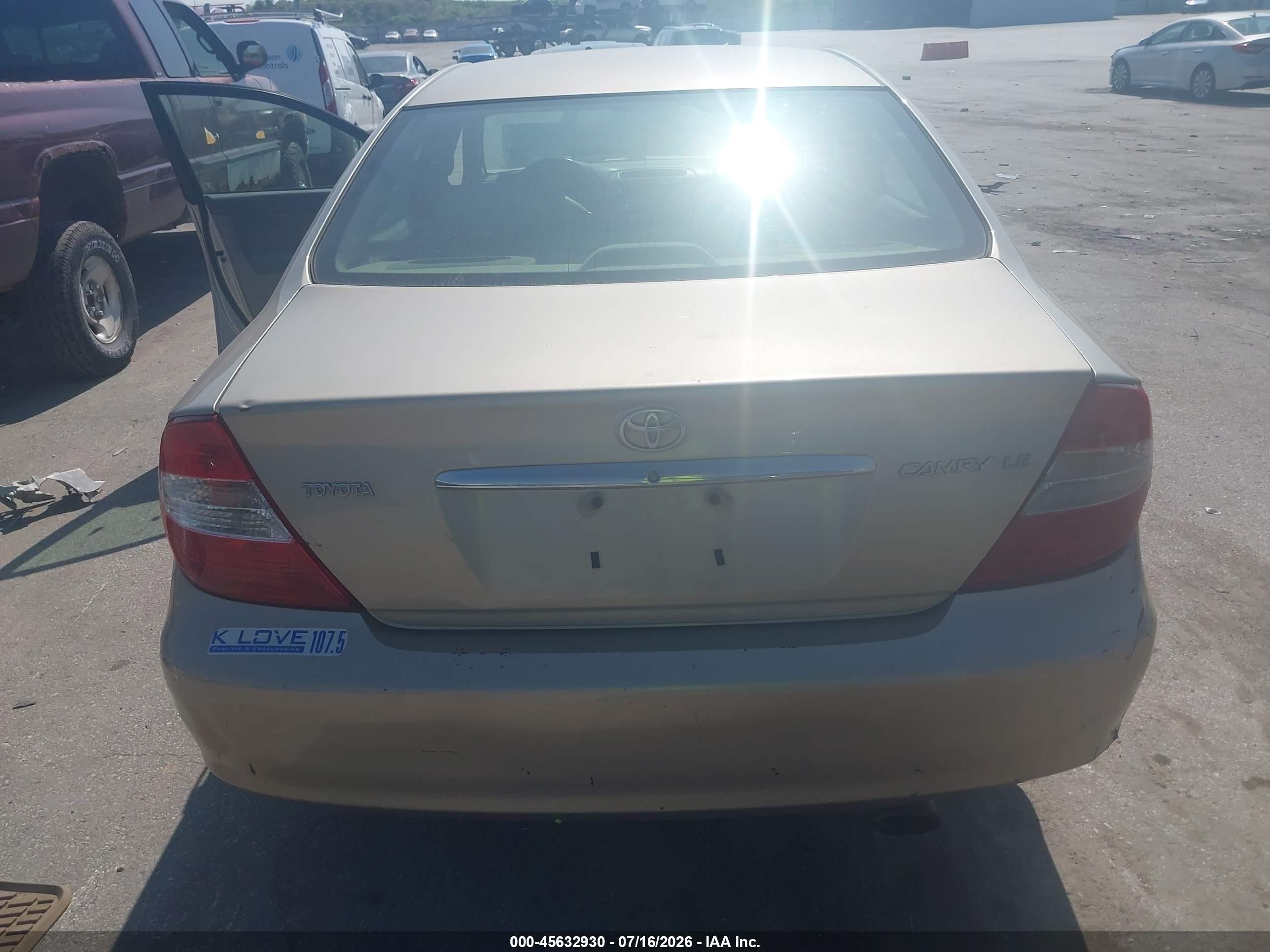 2003 Toyota Camry Le Beige vin: 4T1BE32K53U751968