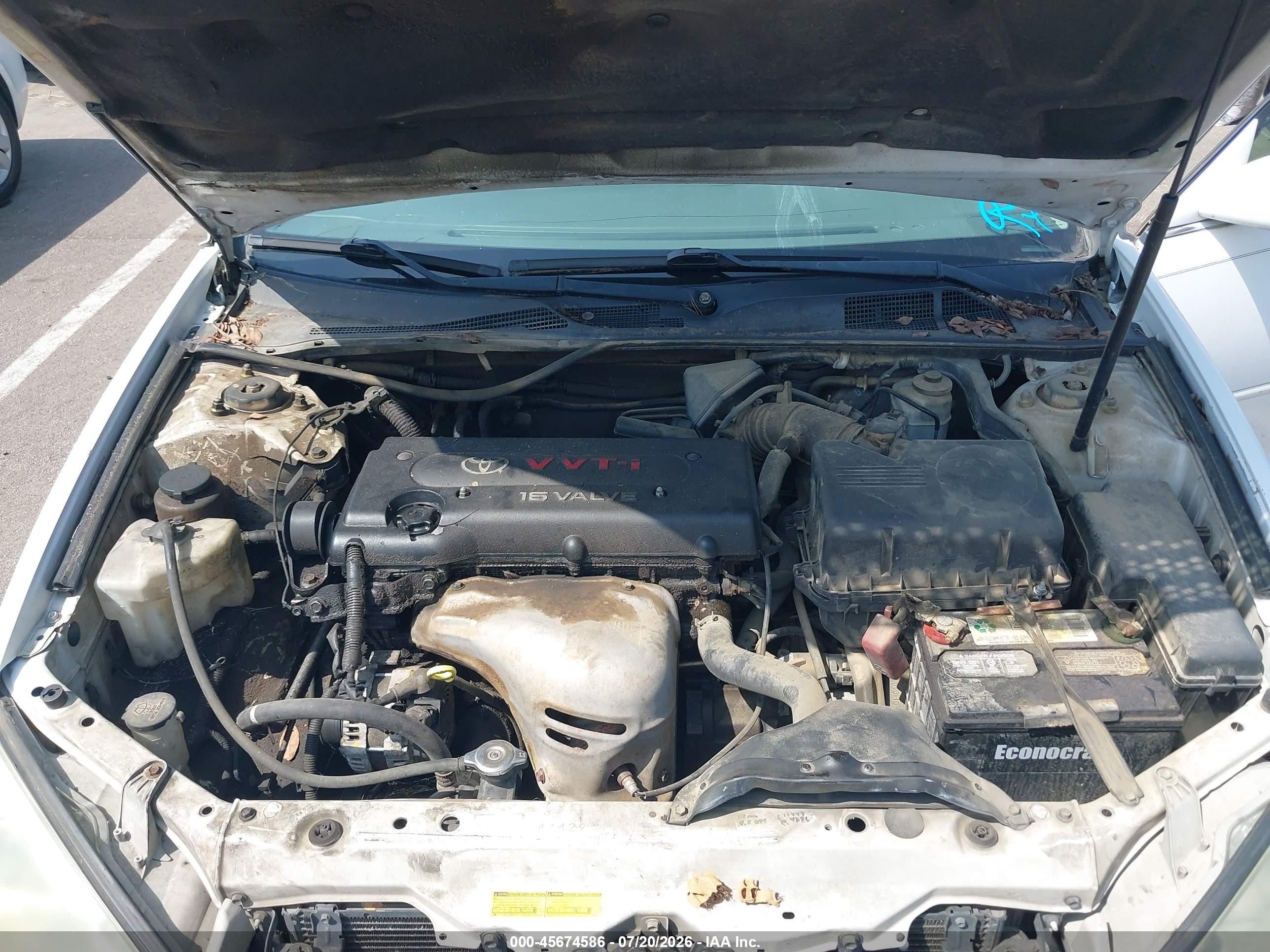 2004 Toyota Camry Le White vin: 4T1BE32K54U279658