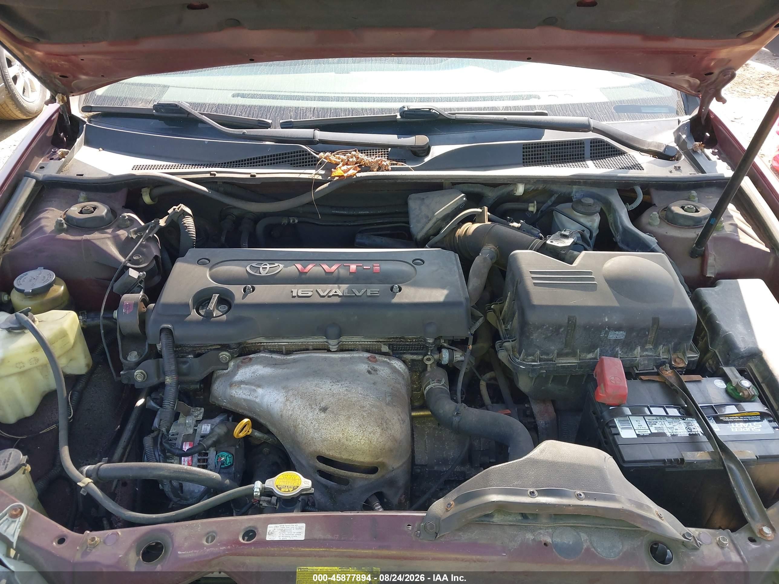 2004 Toyota Camry Le Burgundy vin: 4T1BE32K54U354553