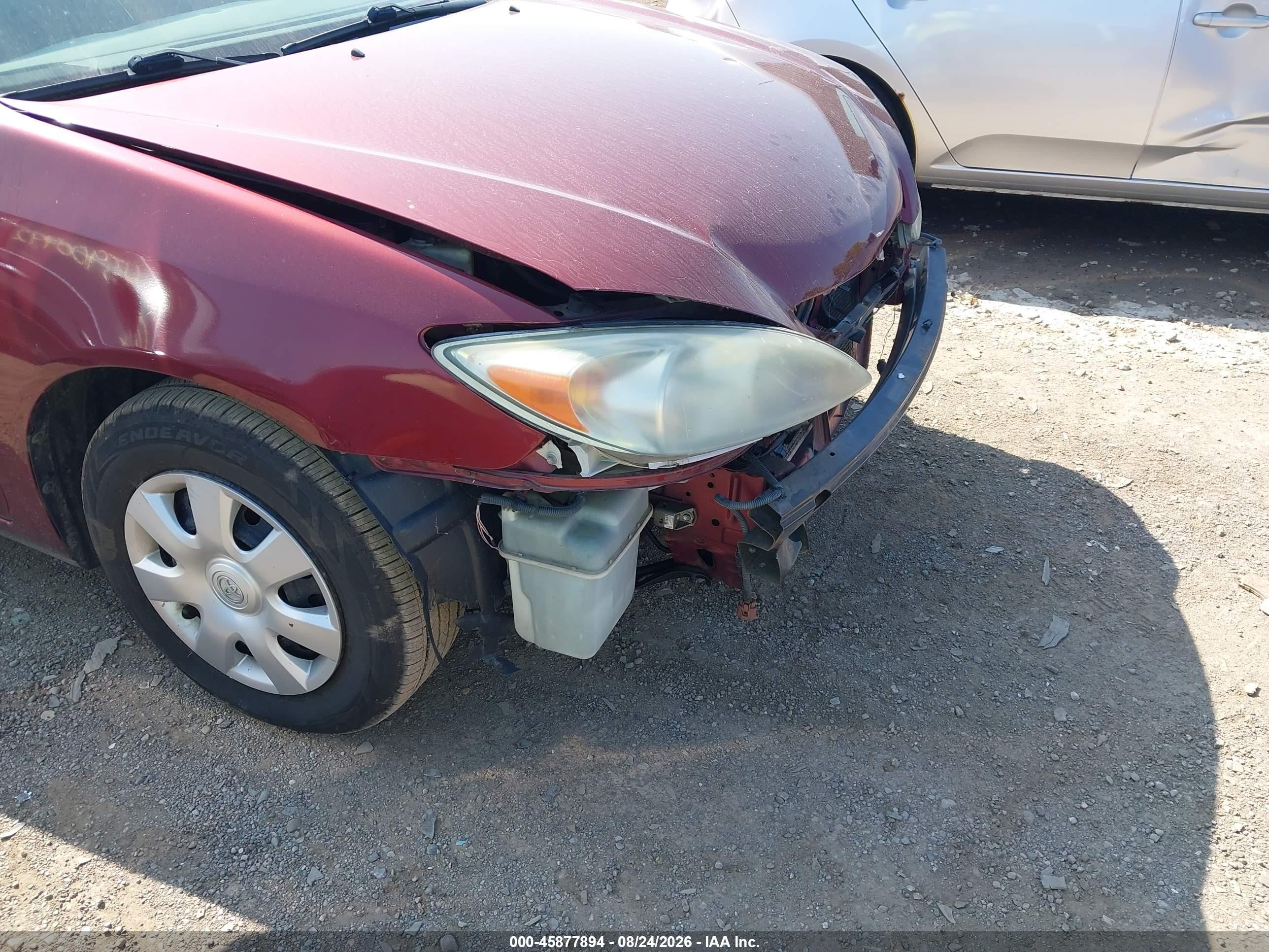 2004 Toyota Camry Le Burgundy vin: 4T1BE32K54U354553