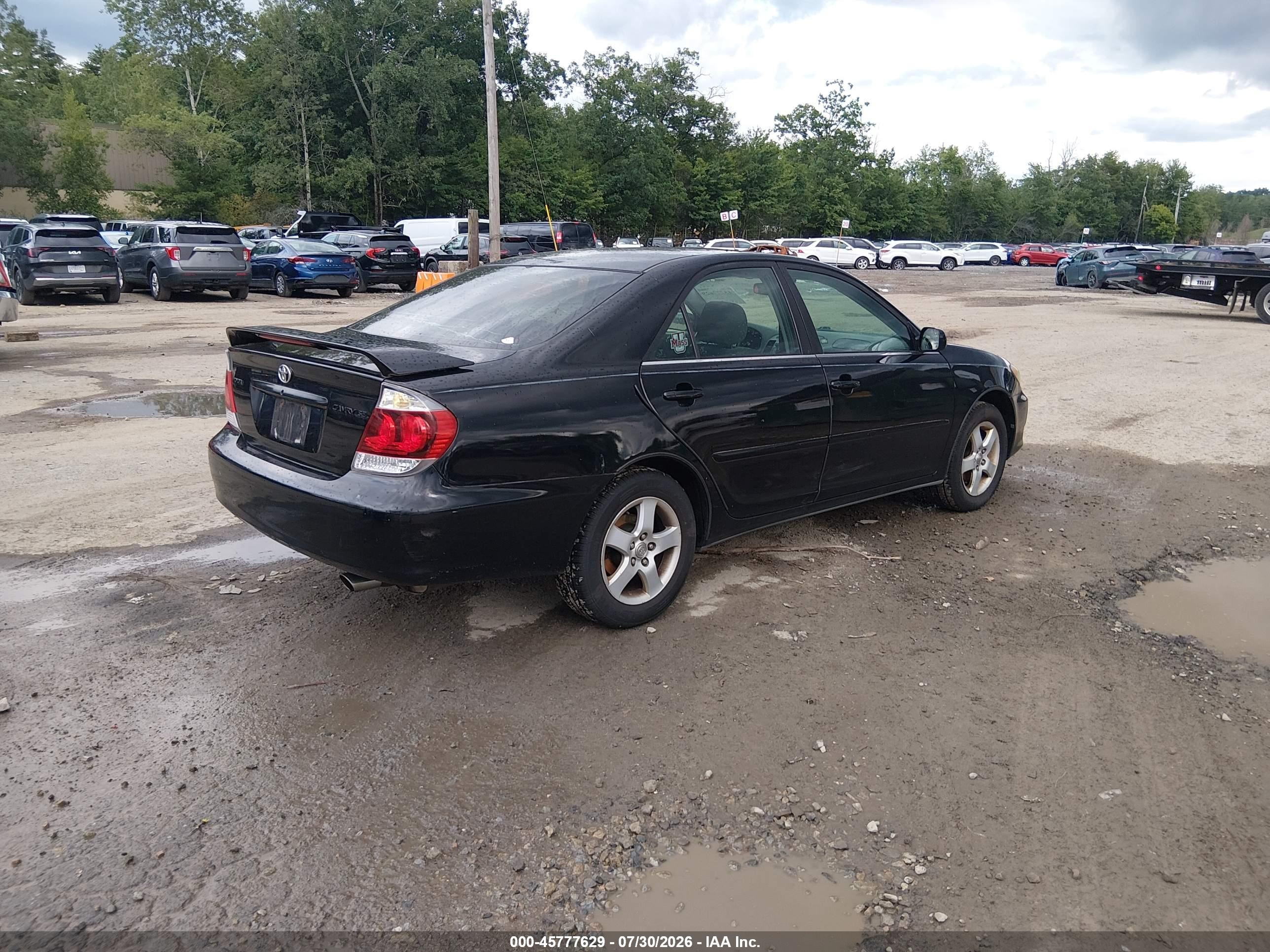 2005 Toyota Camry Se Black vin: 4T1BE32K55U051029