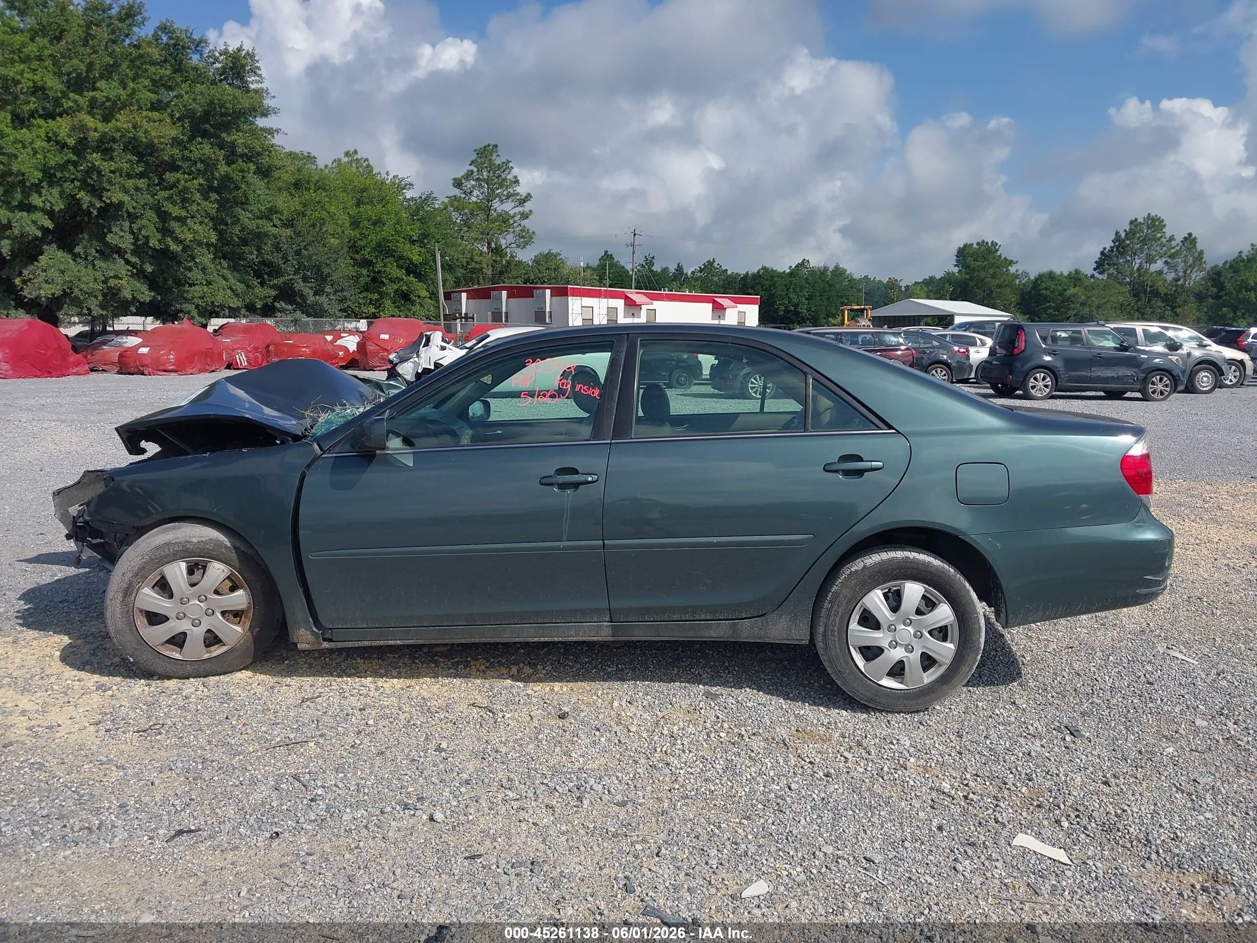 2005 Toyota Camry Le Зеленый vin: 4T1BE32K55U099680