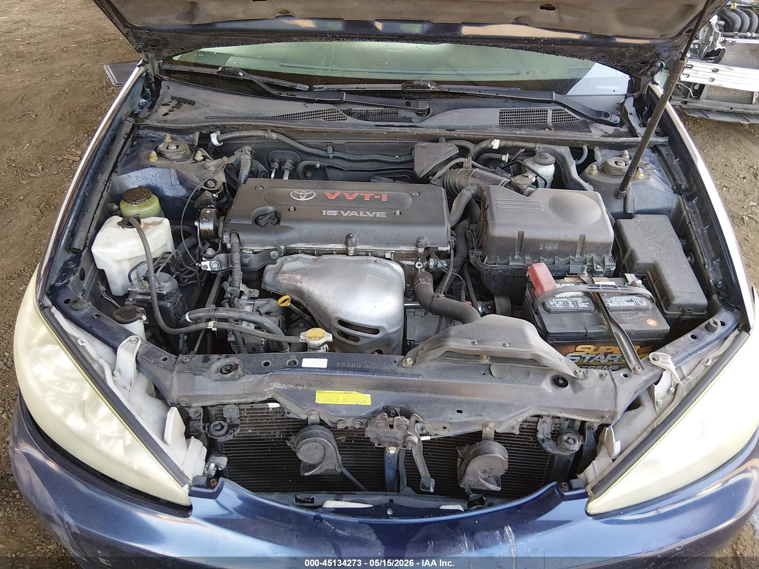 2005 Toyota Camry Le Blue vin: 4T1BE32K55U409553