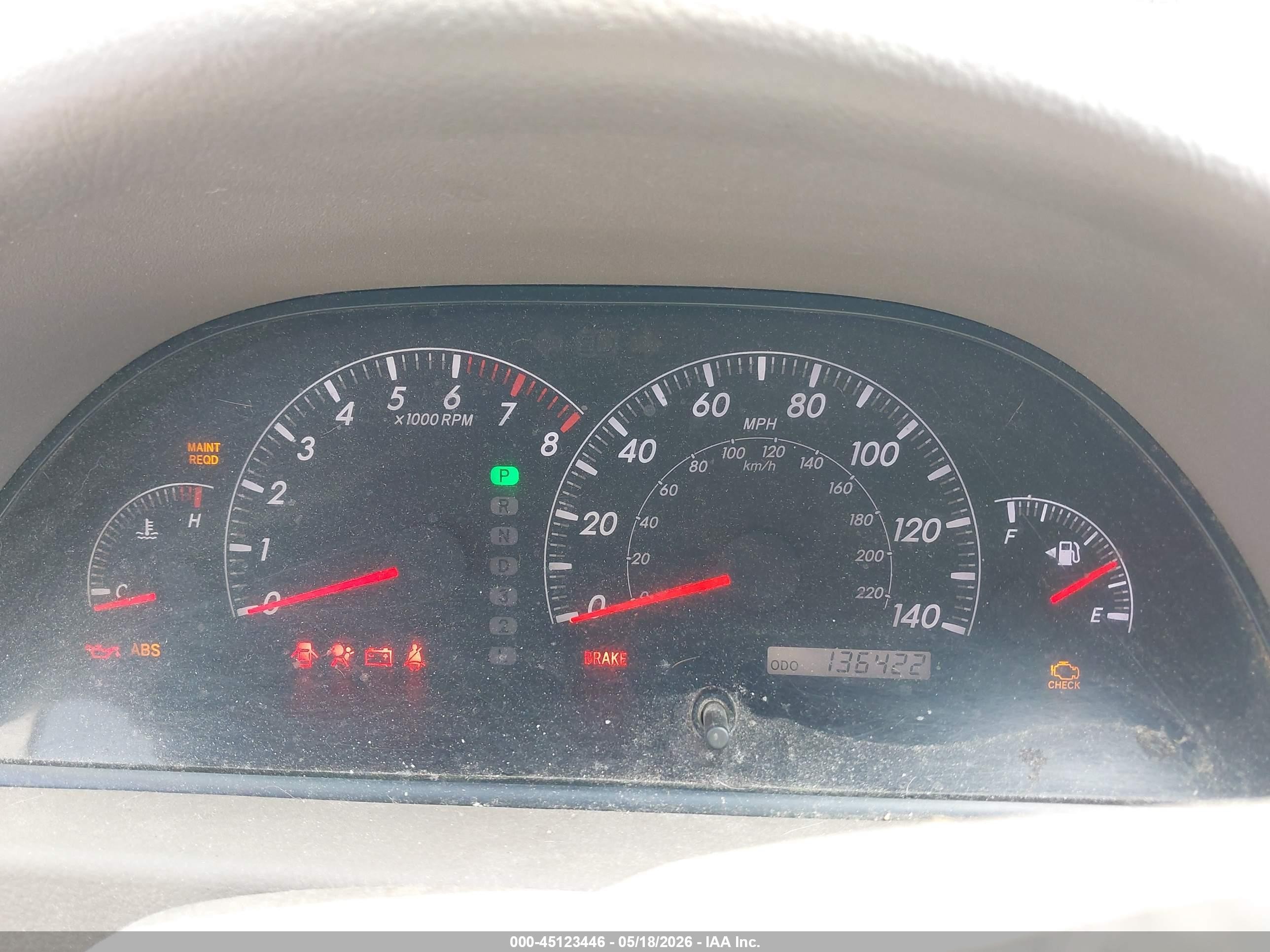 2005 Toyota Camry Std Gold vin: 4T1BE32K55U628934