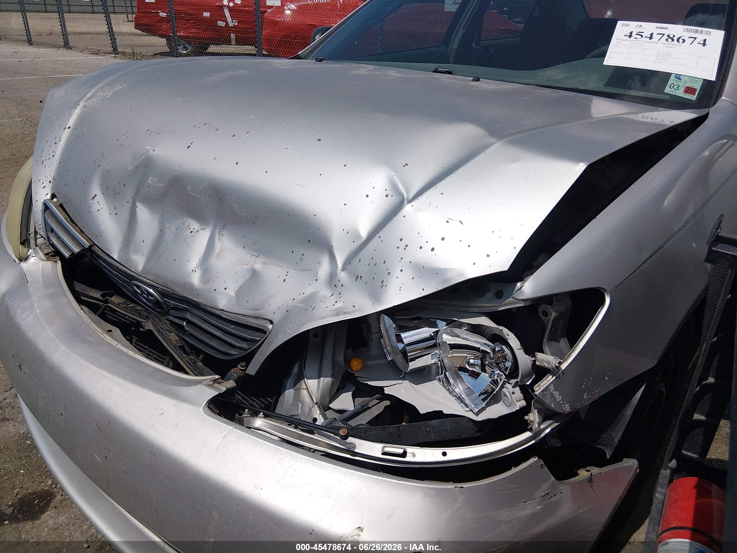 2006 Toyota Camry Le Silver vin: 4T1BE32K56U114101
