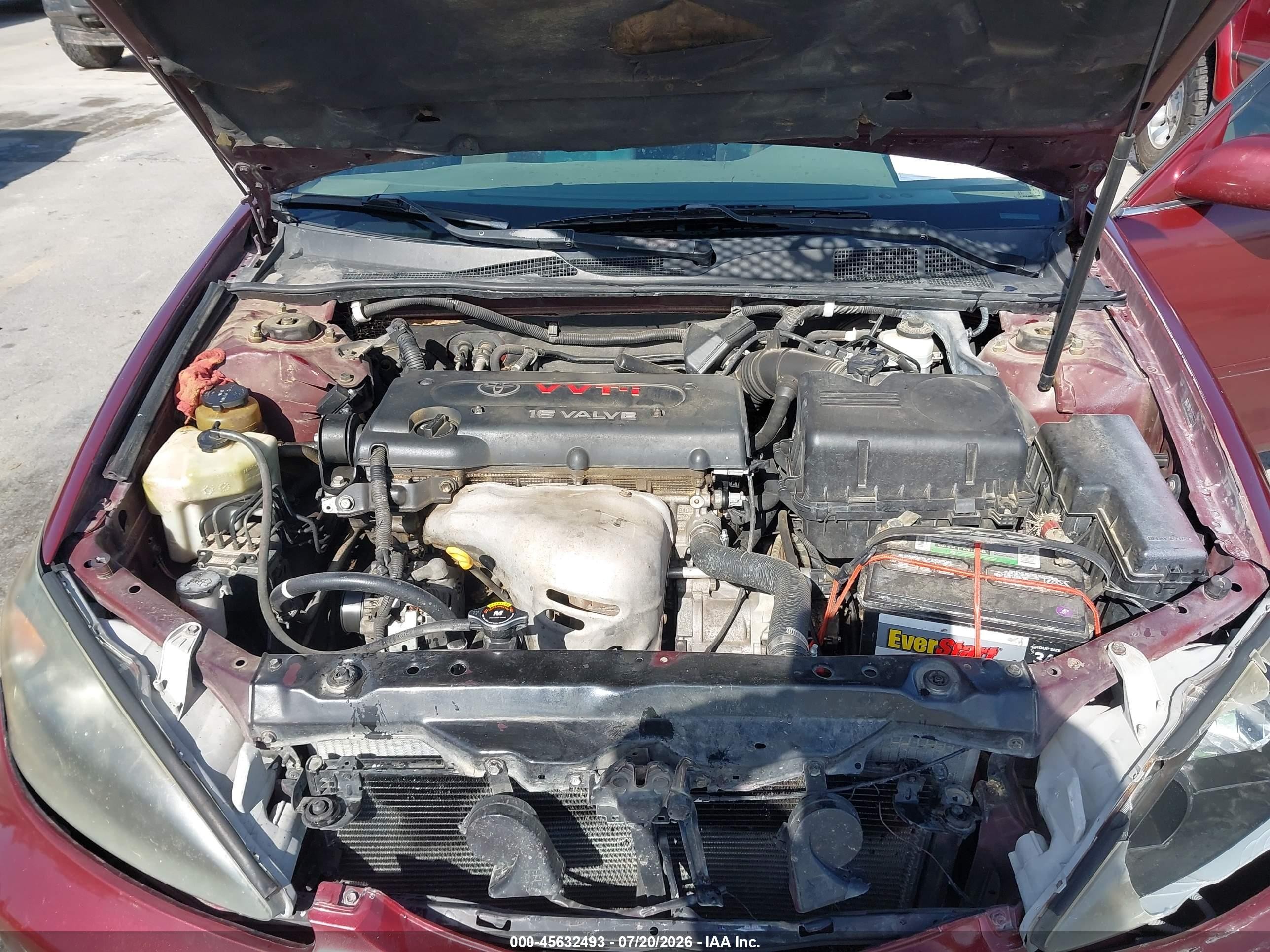 2006 Toyota Camry Le Red vin: 4T1BE32K56U118178