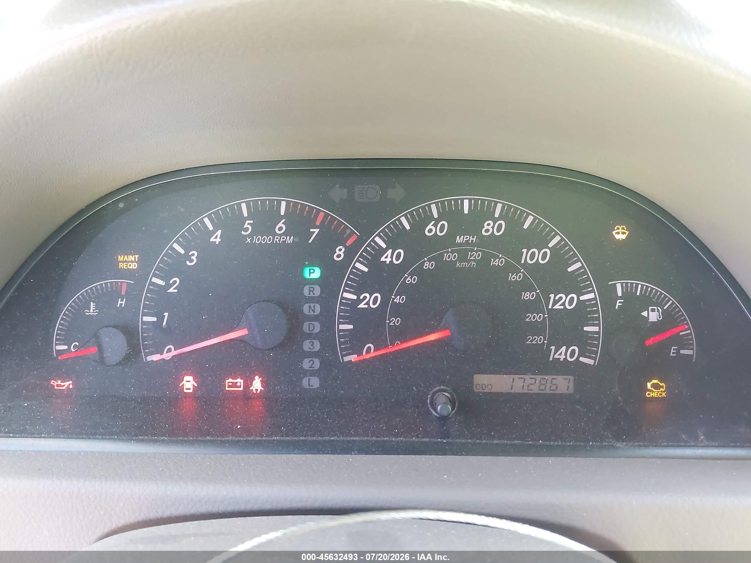 2006 Toyota Camry Le Red vin: 4T1BE32K56U118178