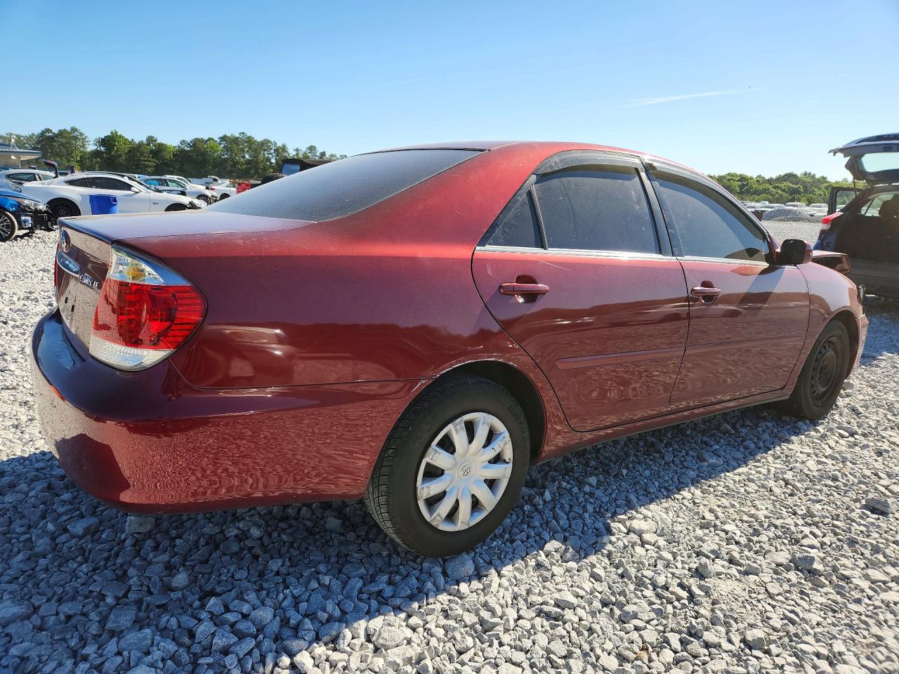 2006 Toyota Camry Le Темно-бордовый vin: 4T1BE32K56U122831