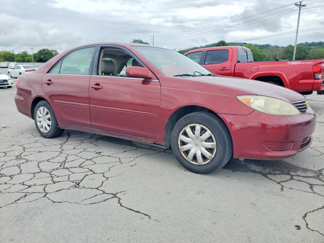 2006 Toyota Camry Le Maroon vin: 4T1BE32K56U128273