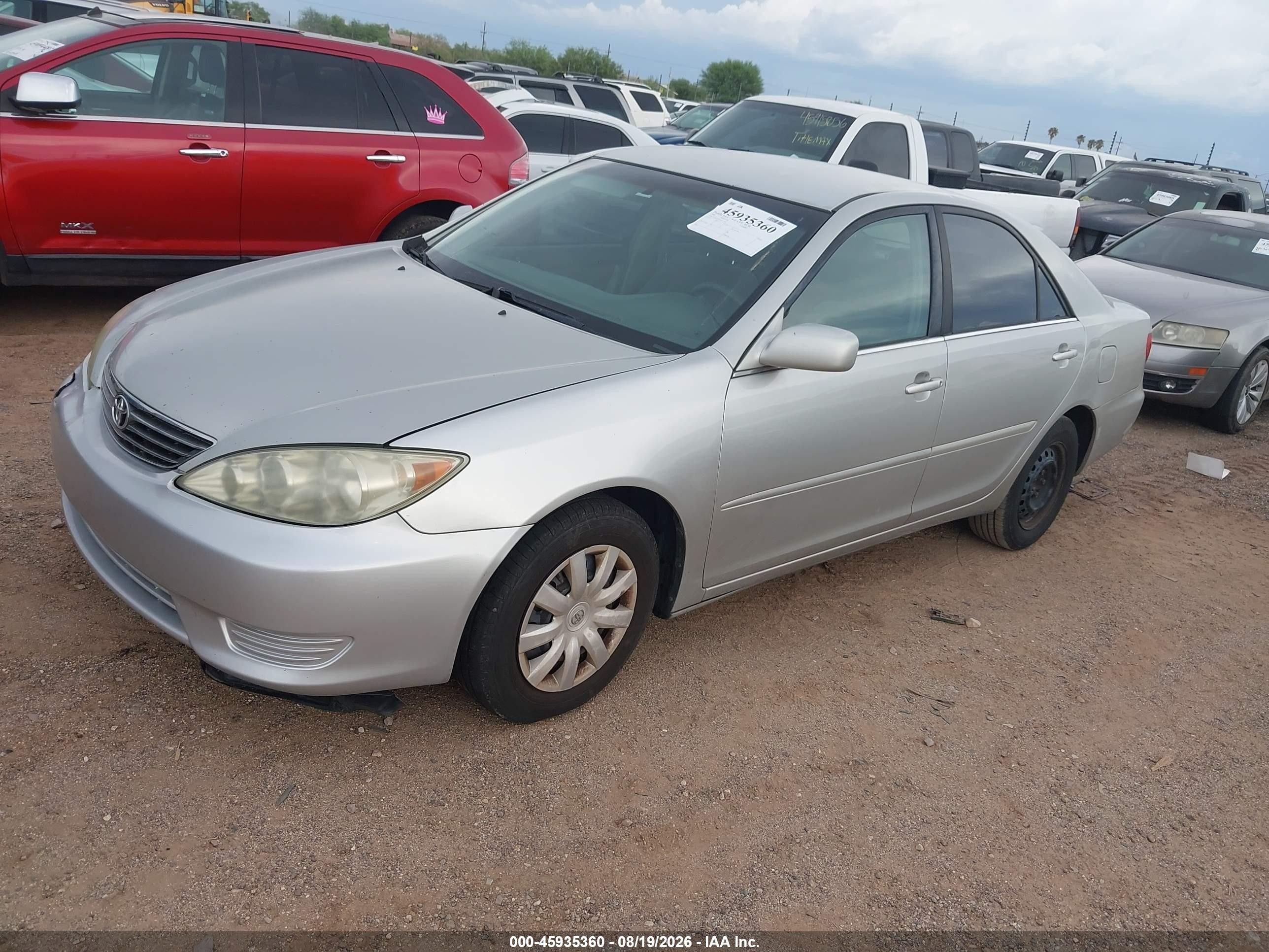 2006 Toyota Camry Le Silver vin: 4T1BE32K56U153948