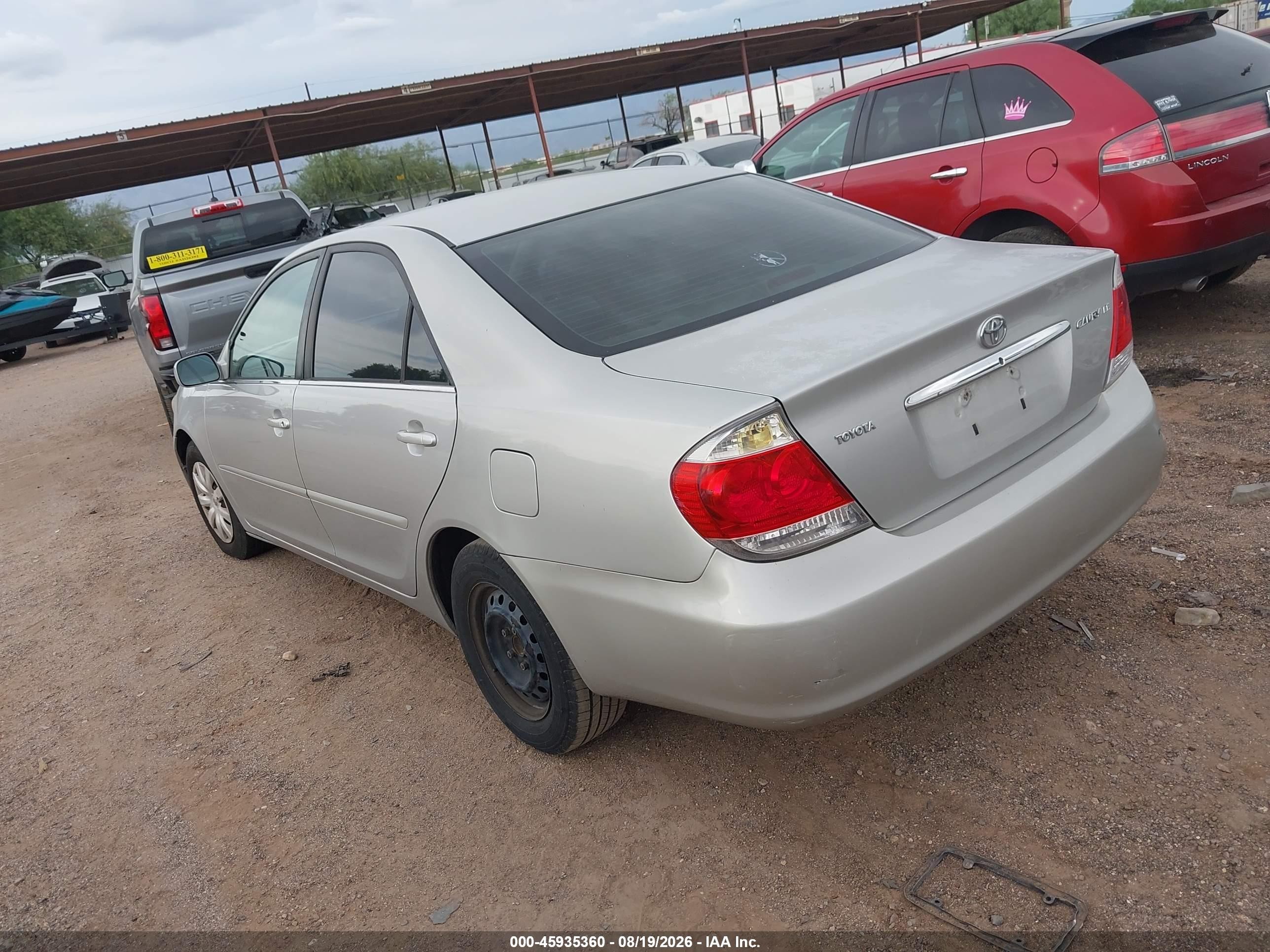 2006 Toyota Camry Le Silver vin: 4T1BE32K56U153948