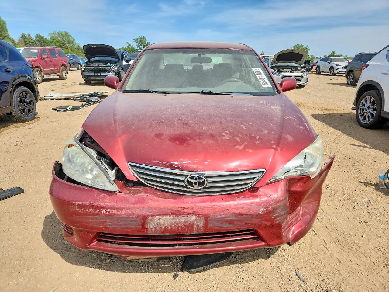 2006 Toyota Camry Le Red vin: 4T1BE32K56U154923