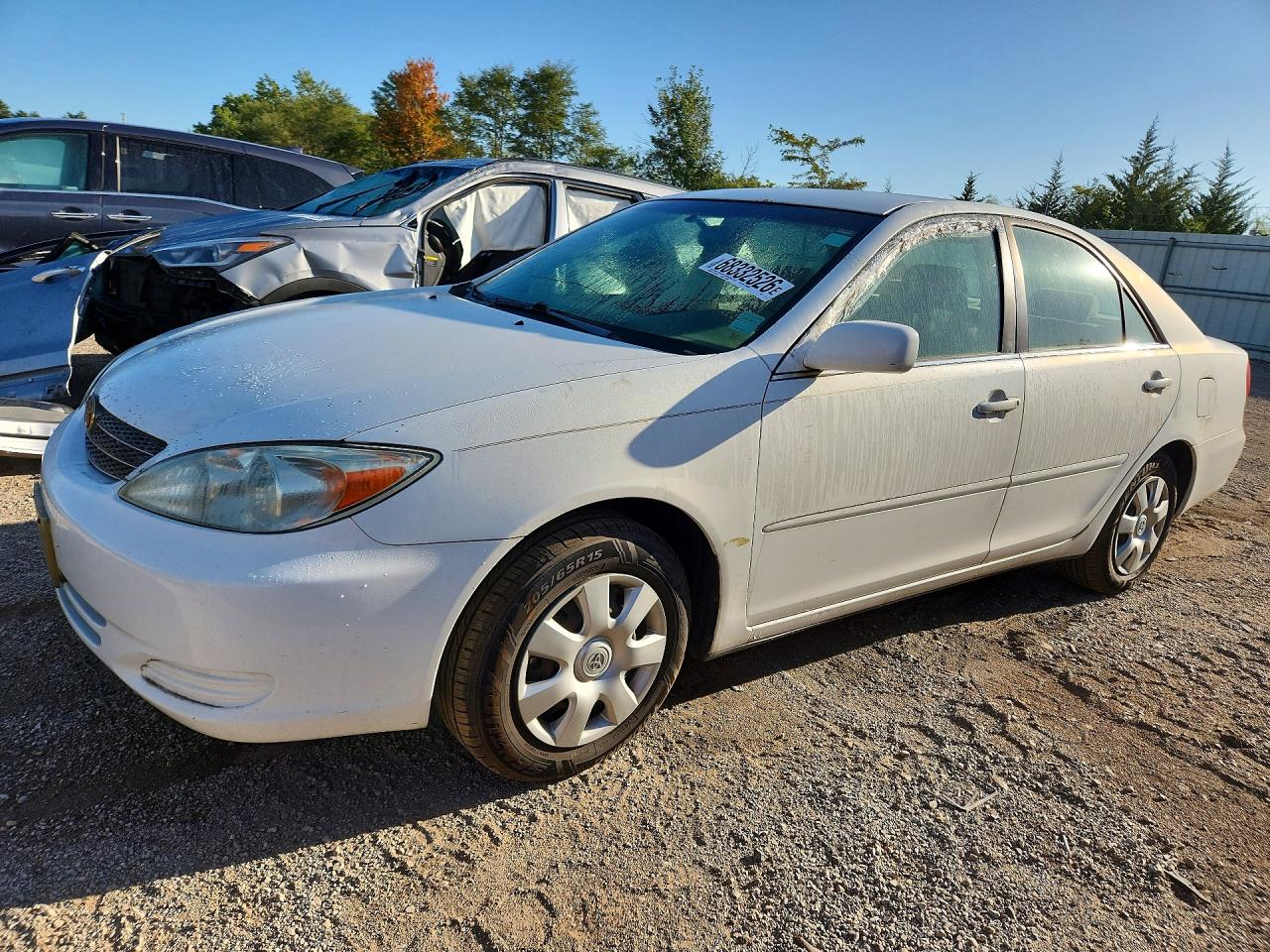 2002 Toyota Camry Le White vin: 4T1BE32K62U050497