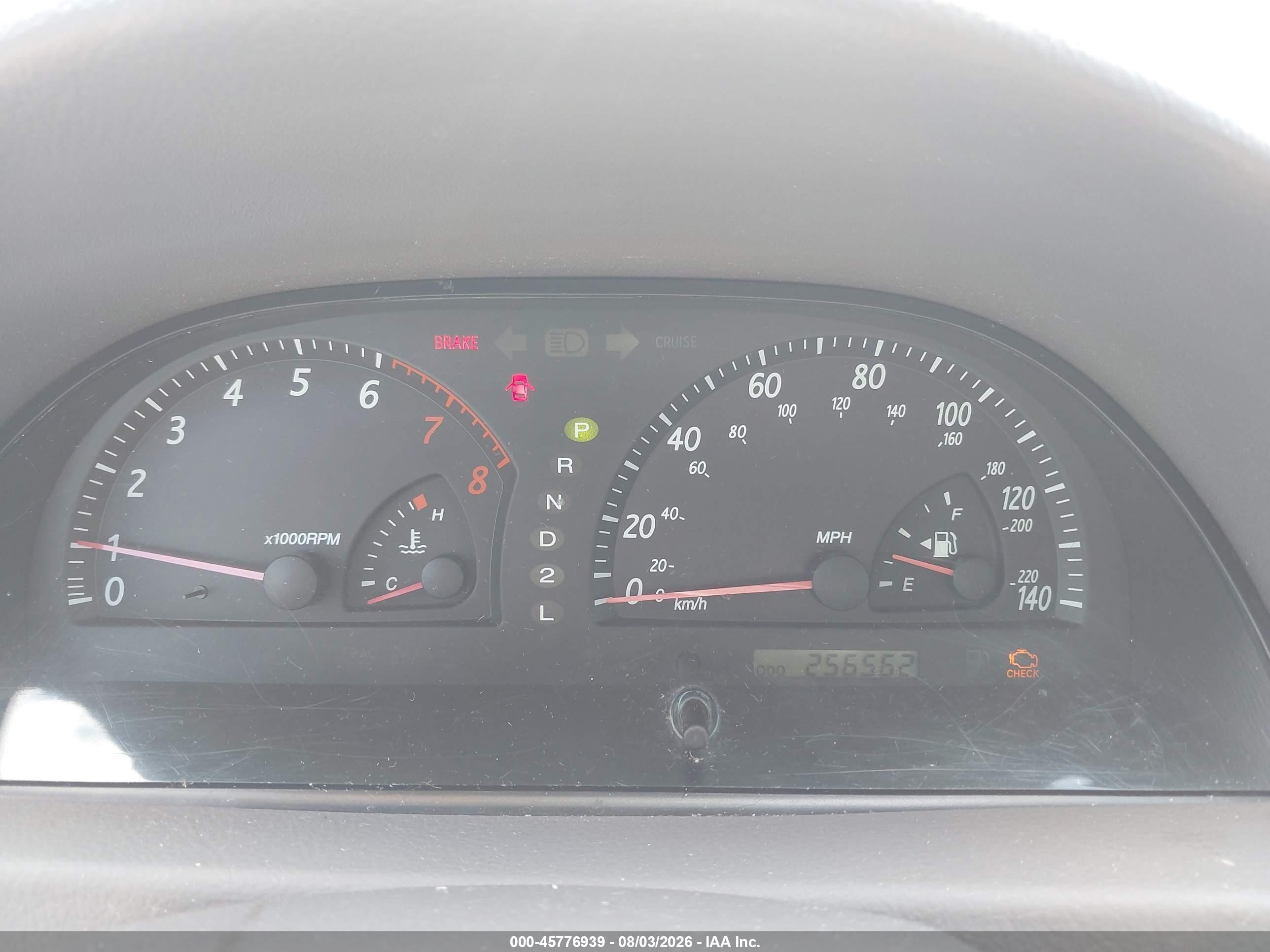 2002 Toyota Camry Le Silver vin: 4T1BE32K62U071673