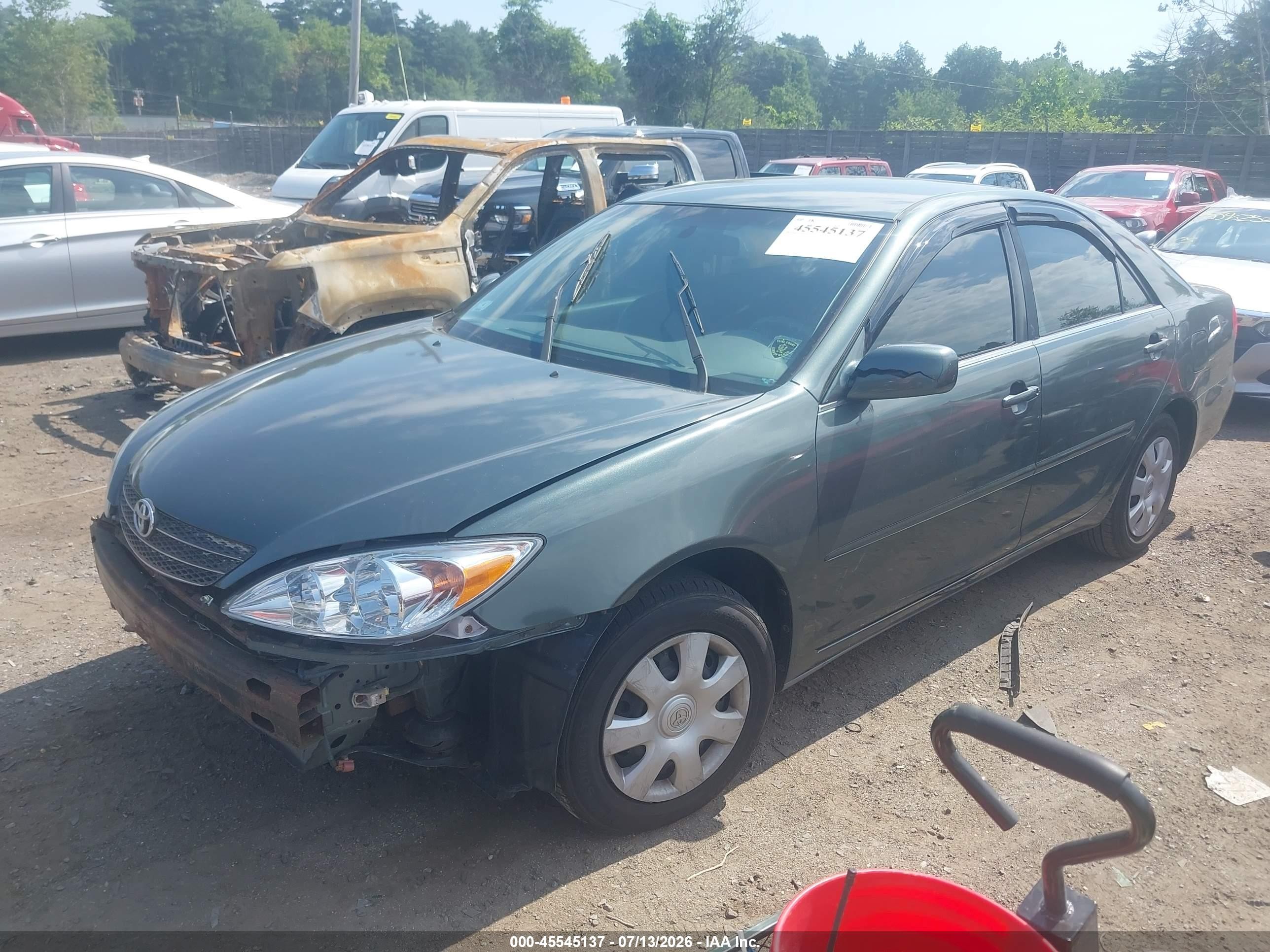 2002 Toyota Camry Le Green vin: 4T1BE32K62U504473