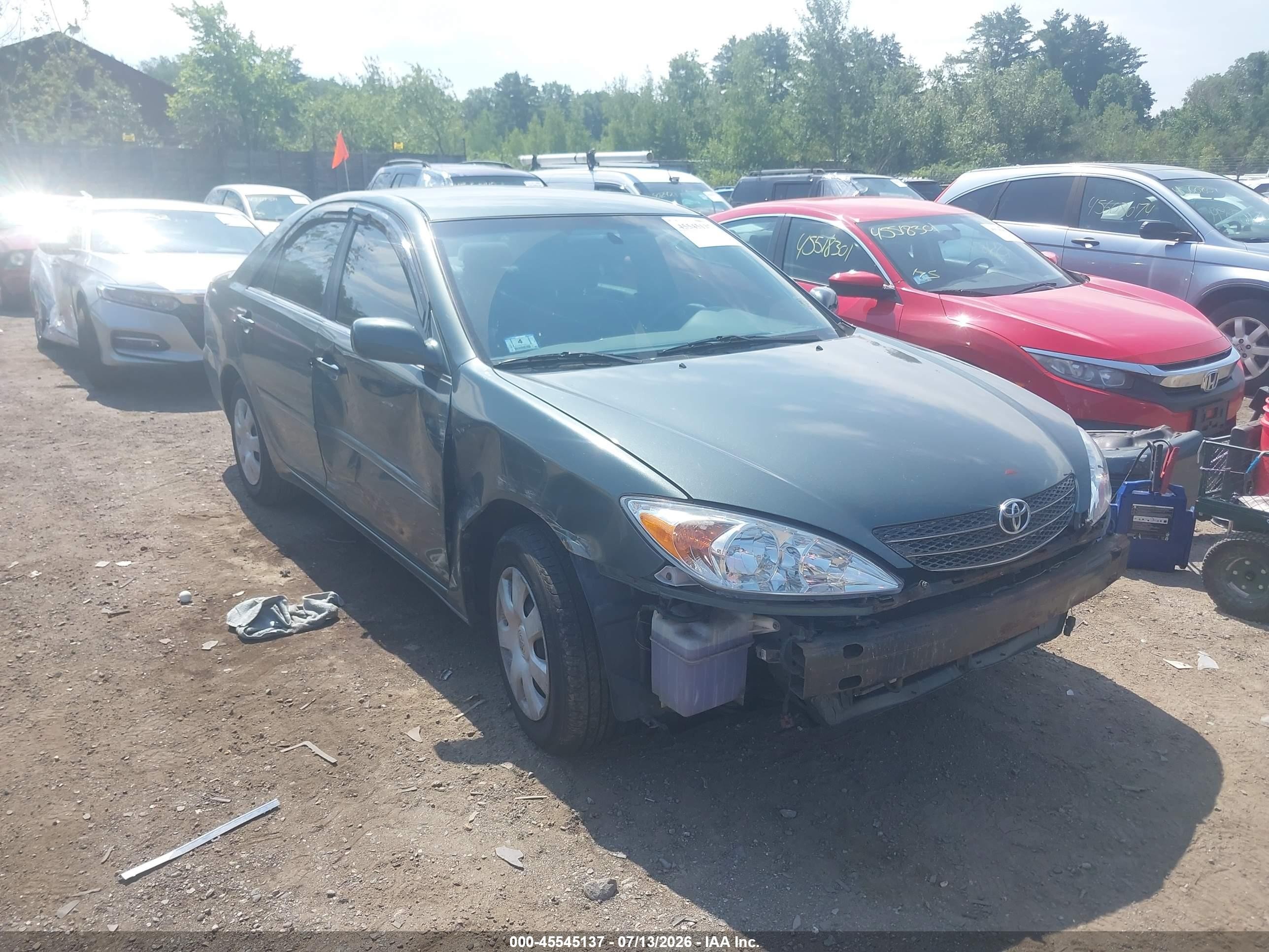 2002 Toyota Camry Le Green vin: 4T1BE32K62U504473