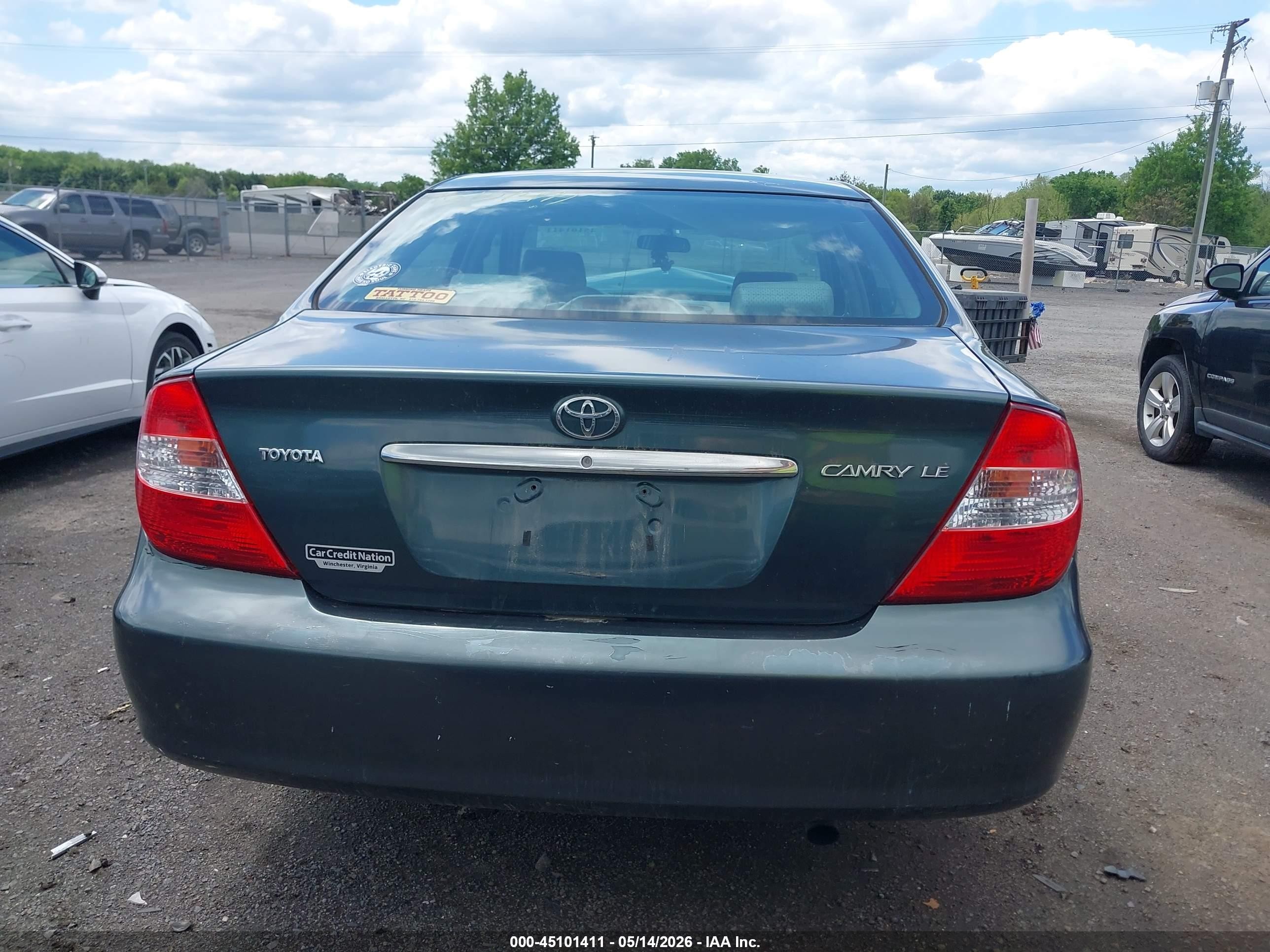 2002 Toyota Camry Le Бирюзовый vin: 4T1BE32K62U559425