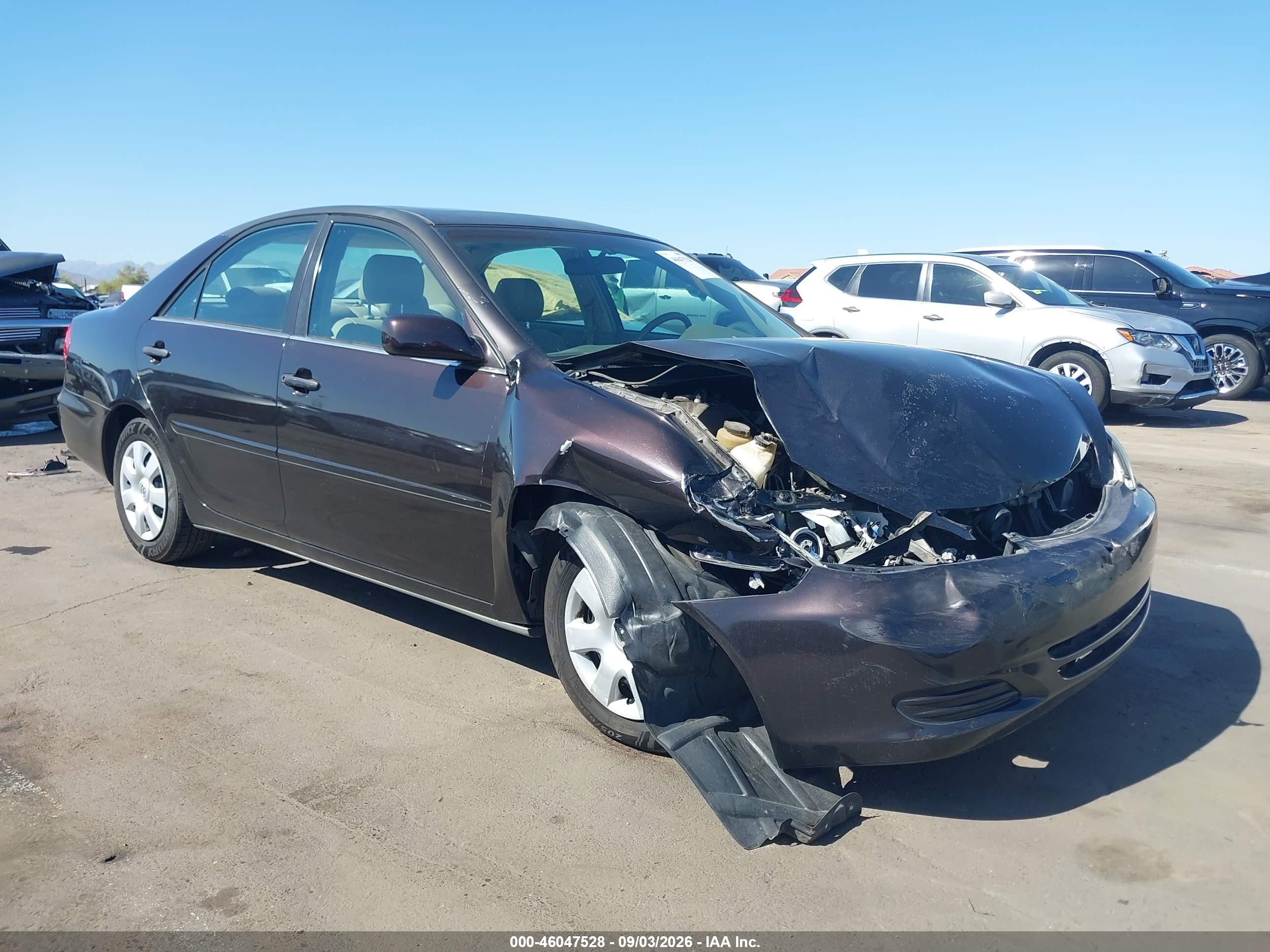 2002 Toyota Camry Le Purple vin: 4T1BE32K62U607800