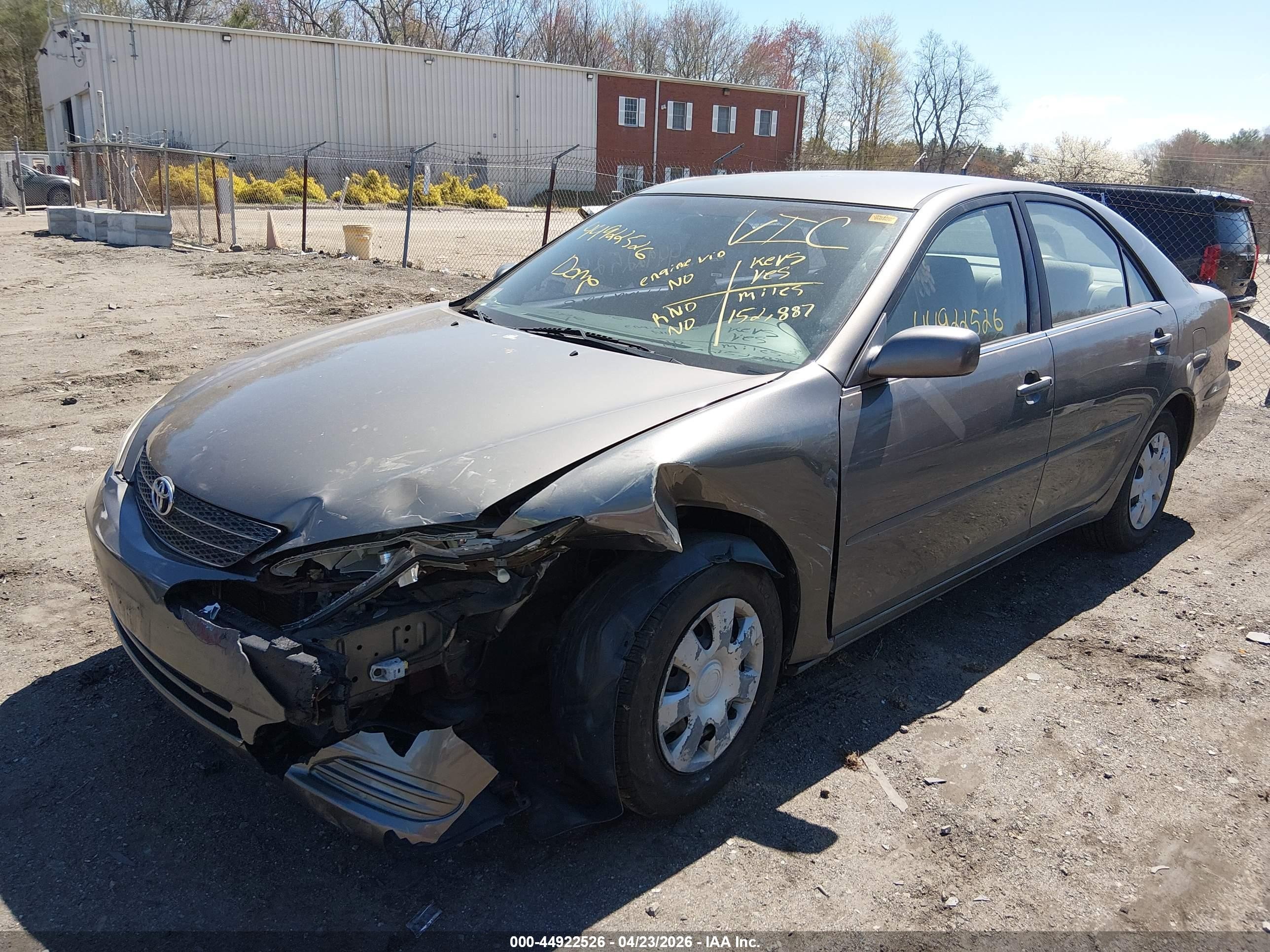 2002 Toyota Camry Le Серый vin: 4T1BE32K62U641073