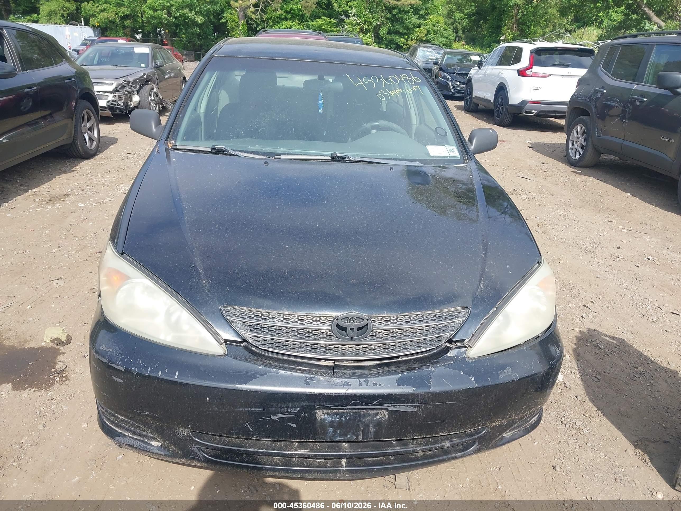 2003 Toyota Camry Le Black vin: 4T1BE32K63U183049