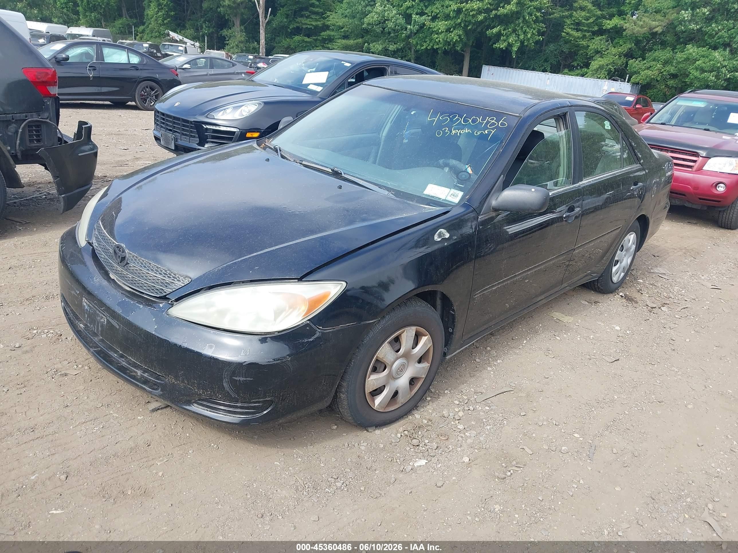 2003 Toyota Camry Le Black vin: 4T1BE32K63U183049