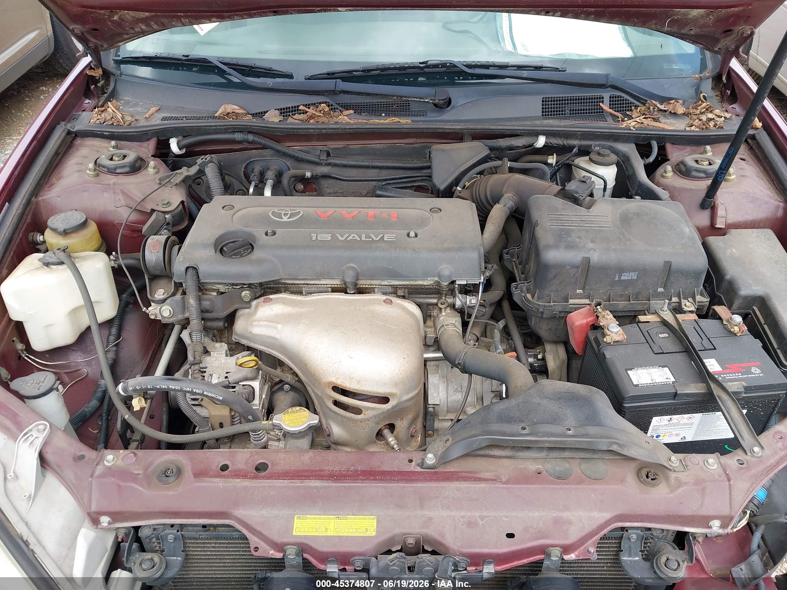 2003 Toyota Camry Le Красный vin: 4T1BE32K63U191040