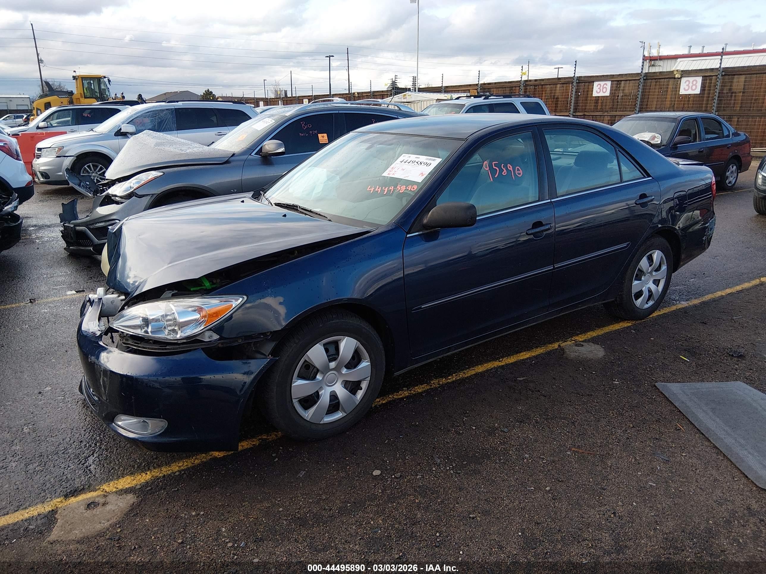 2003 Toyota Camry Xle Blue vin: 4T1BE32K63U259689