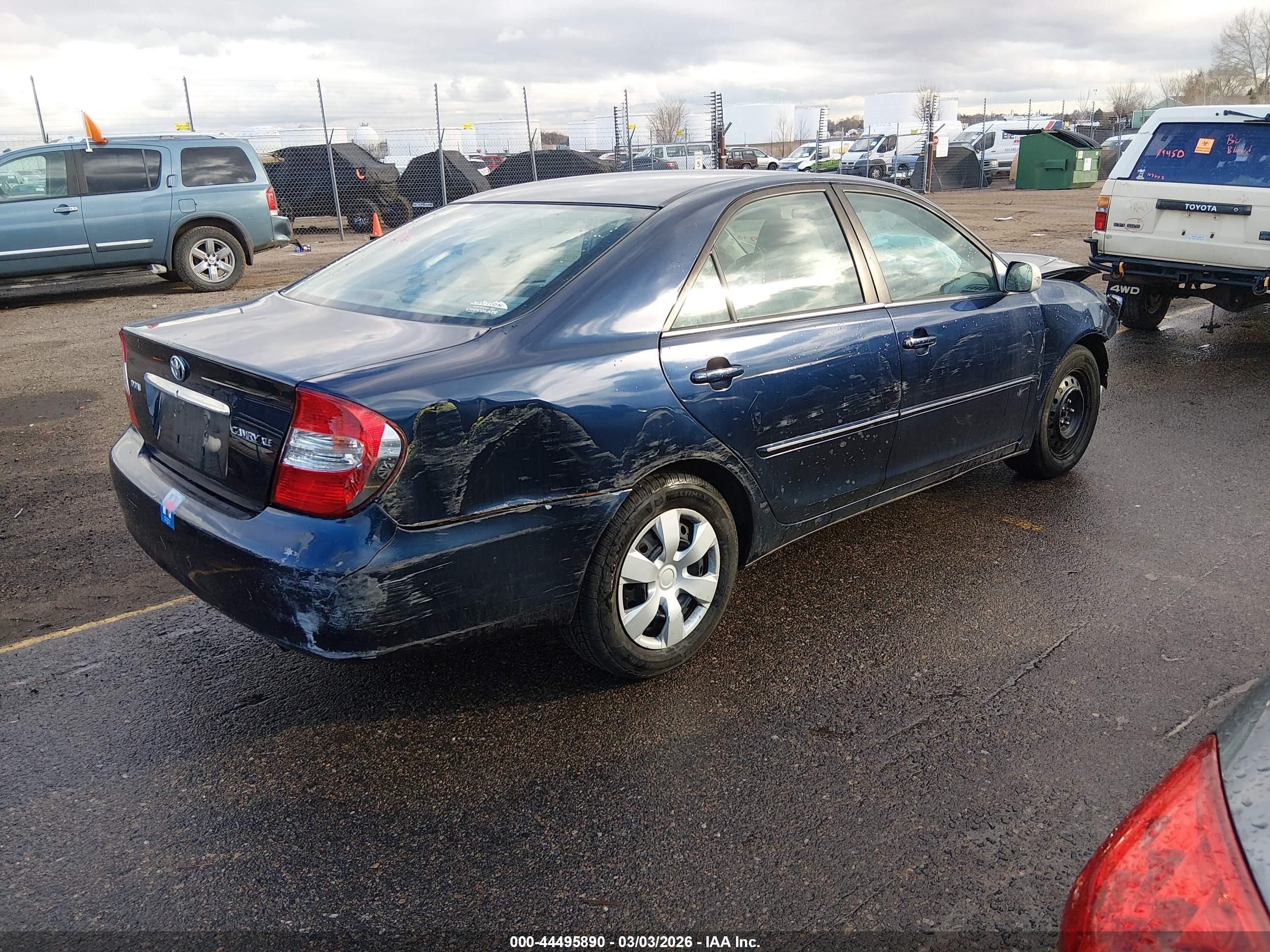 2003 Toyota Camry Xle Blue vin: 4T1BE32K63U259689