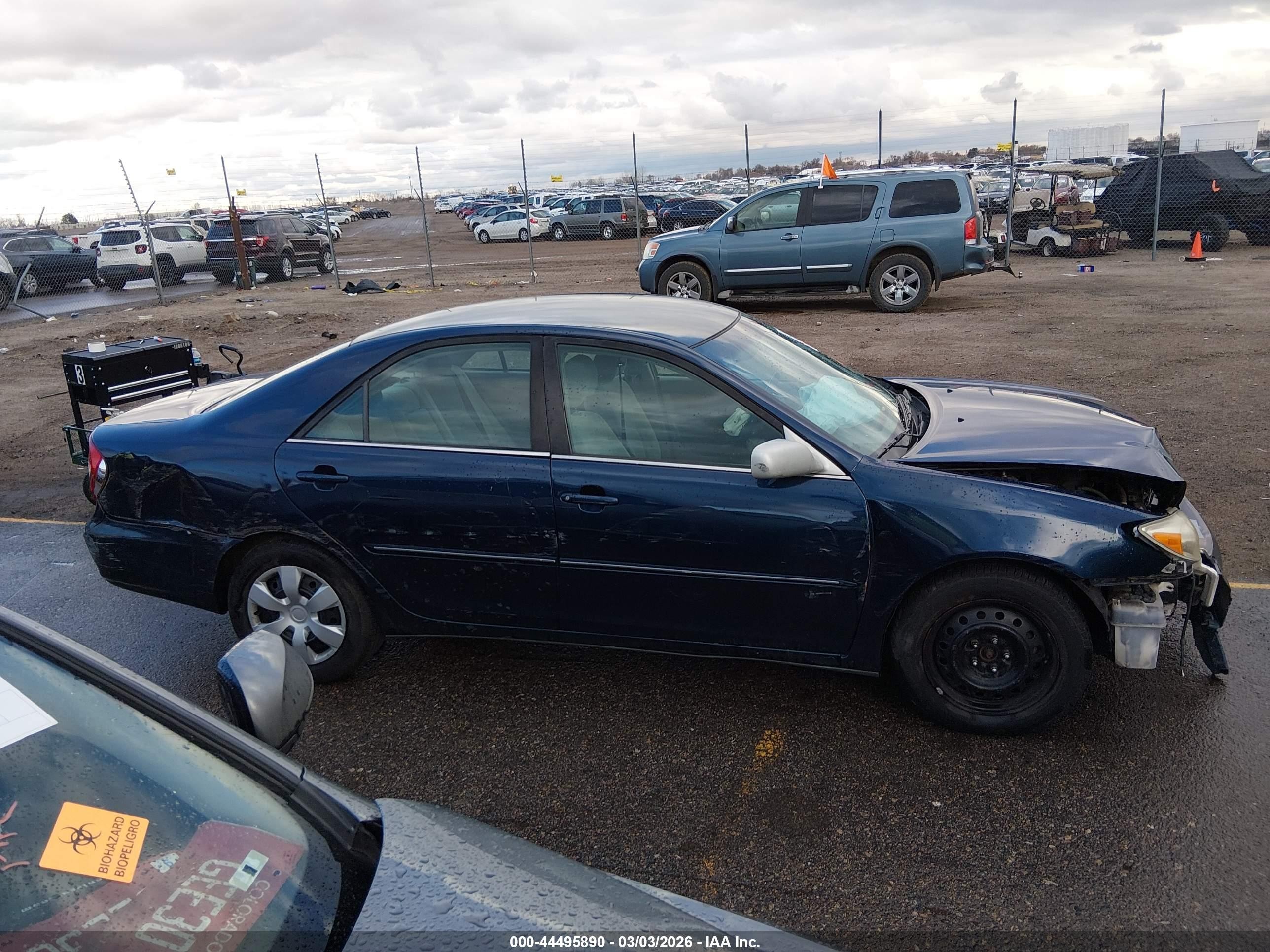 2003 Toyota Camry Xle Blue vin: 4T1BE32K63U259689
