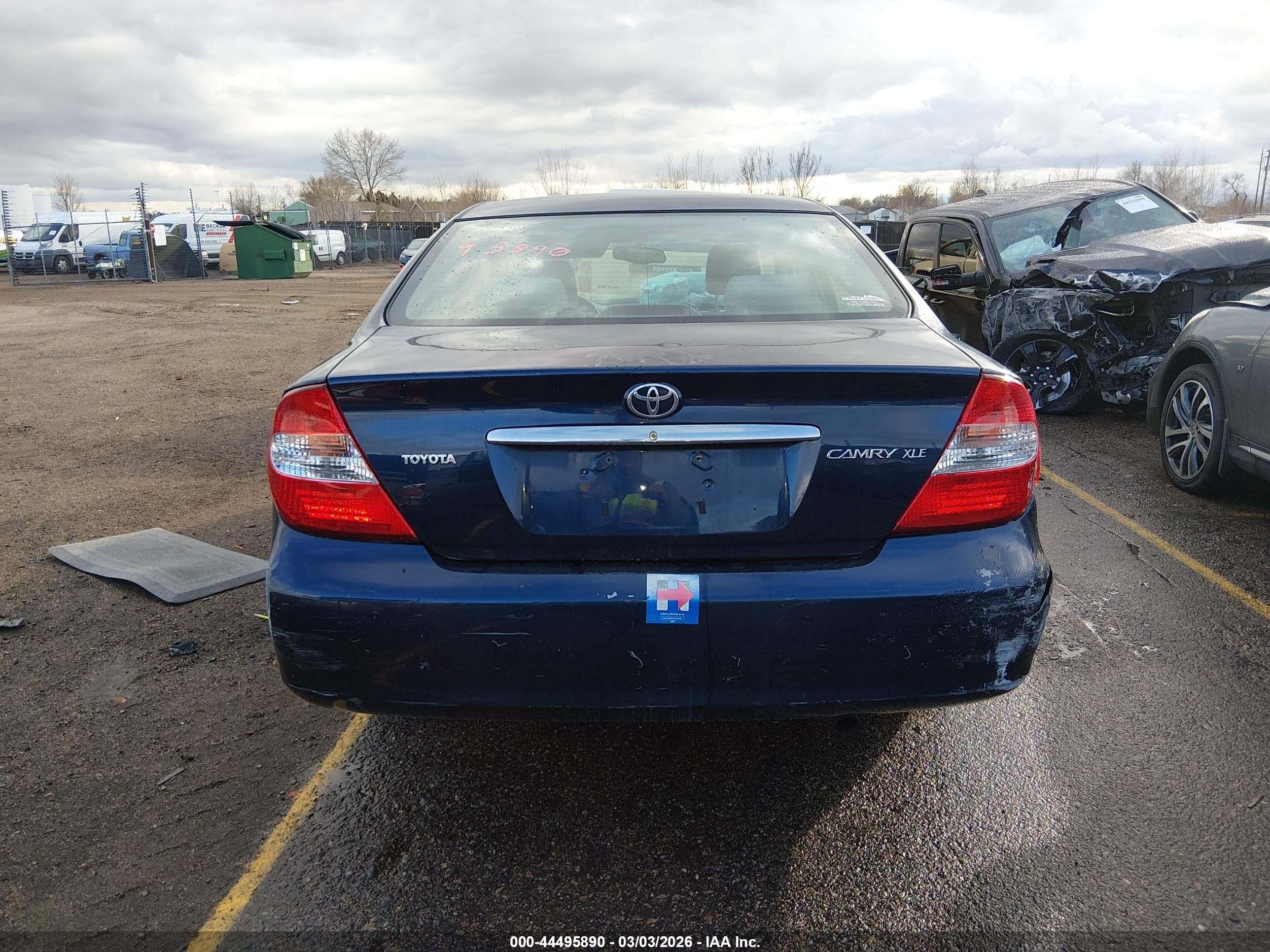 2003 Toyota Camry Xle Blue vin: 4T1BE32K63U259689