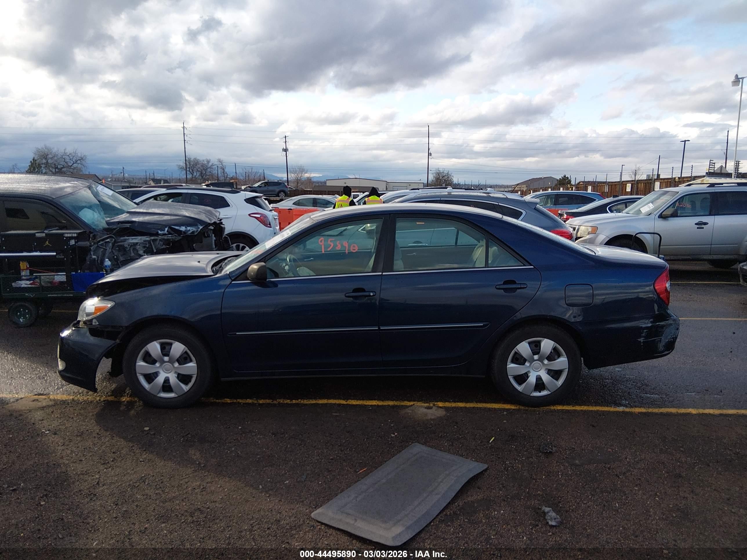 2003 Toyota Camry Xle Blue vin: 4T1BE32K63U259689