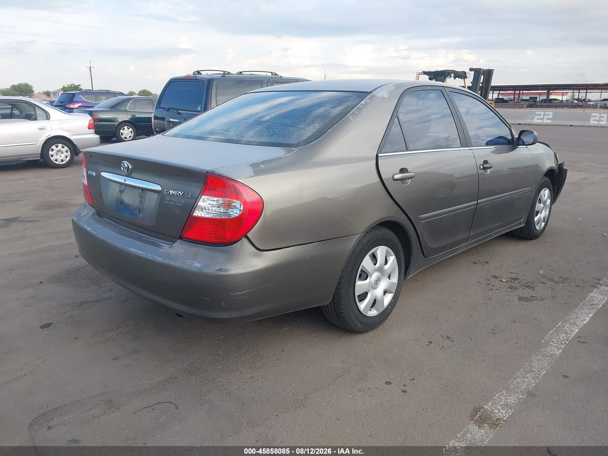 2003 Toyota Camry Le Gray vin: 4T1BE32K63U692591