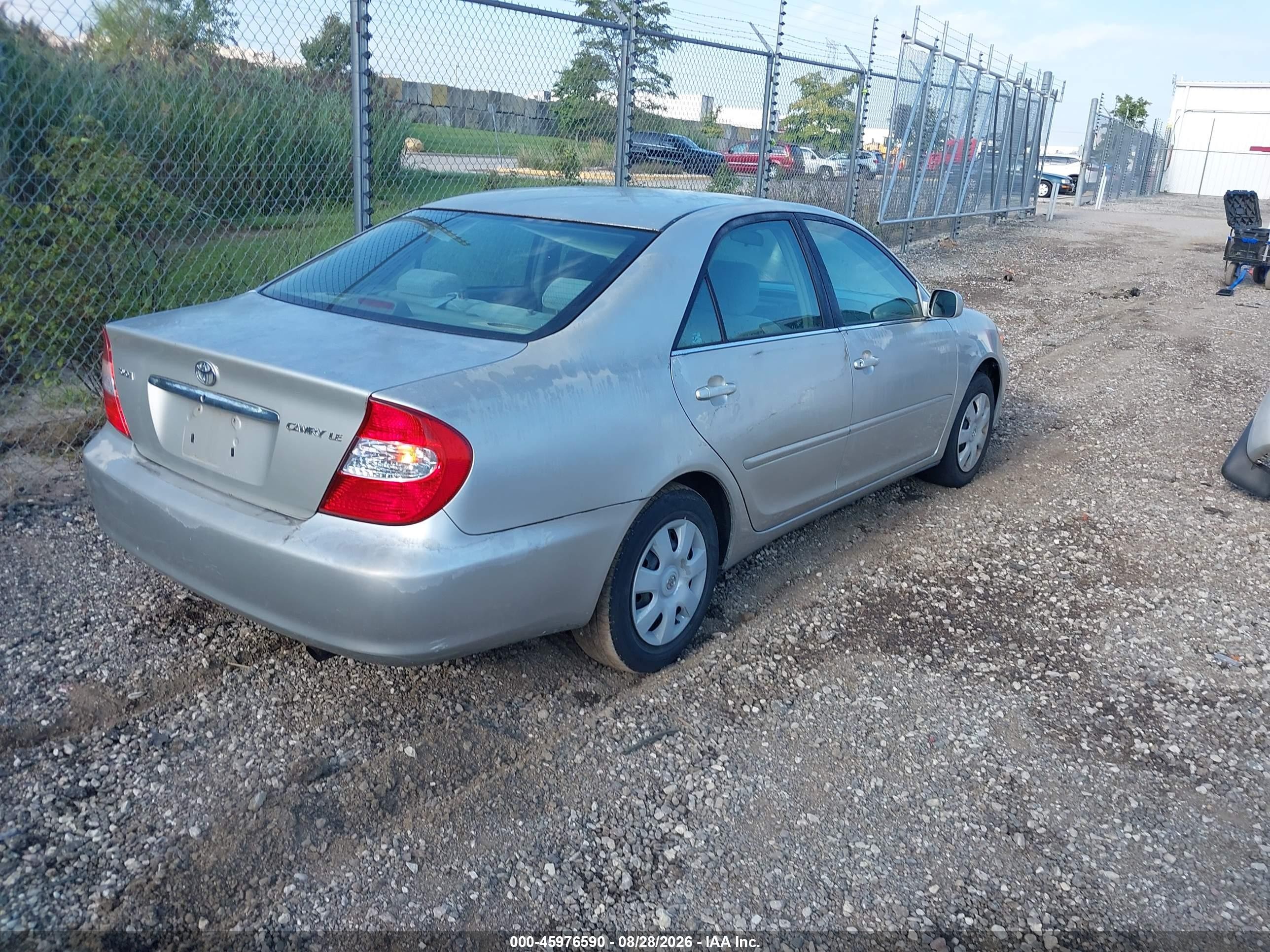 2003 Toyota Camry Le Silver vin: 4T1BE32K63U753843