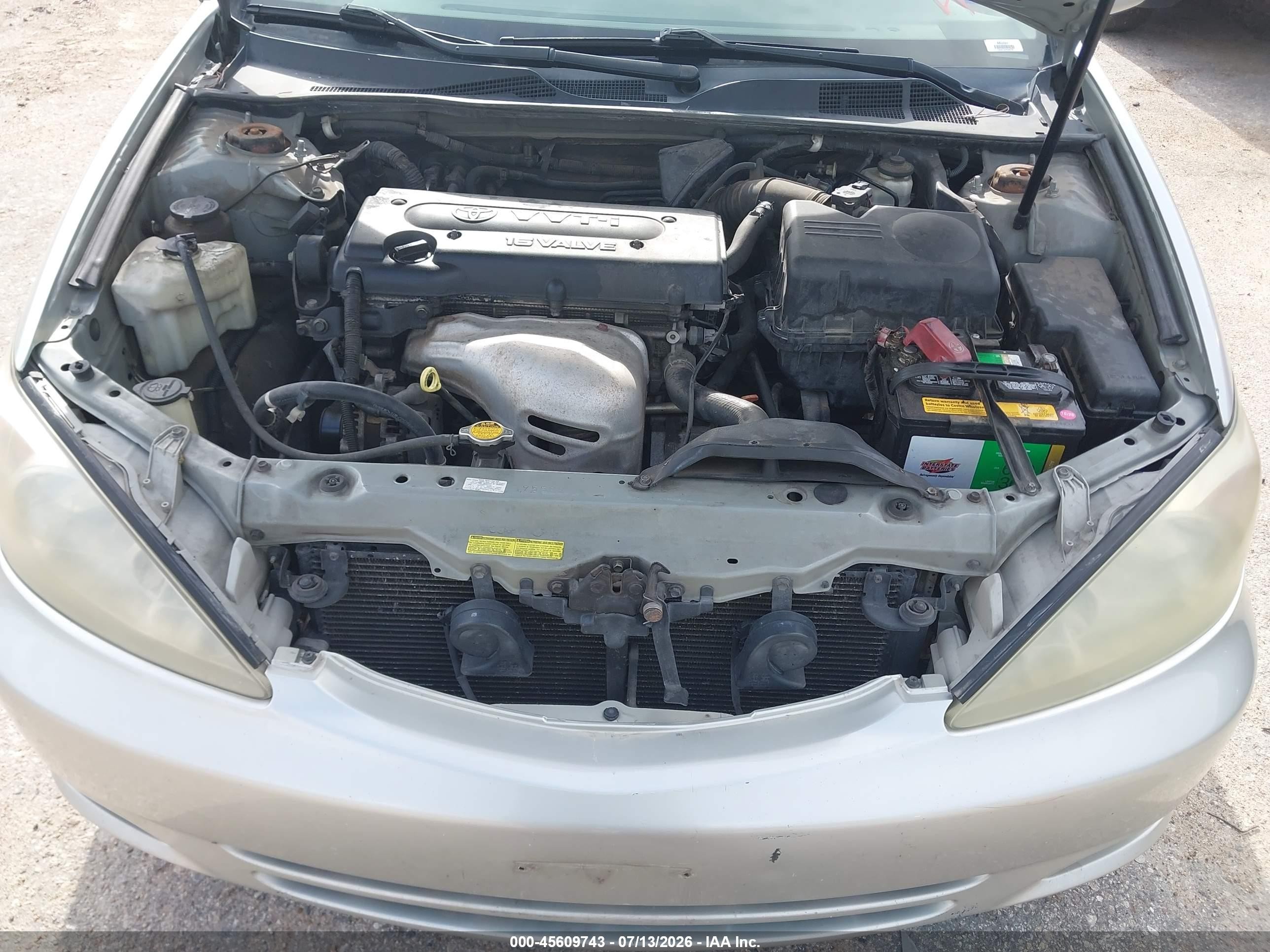 2004 Toyota Camry Le Silver vin: 4T1BE32K64U808762