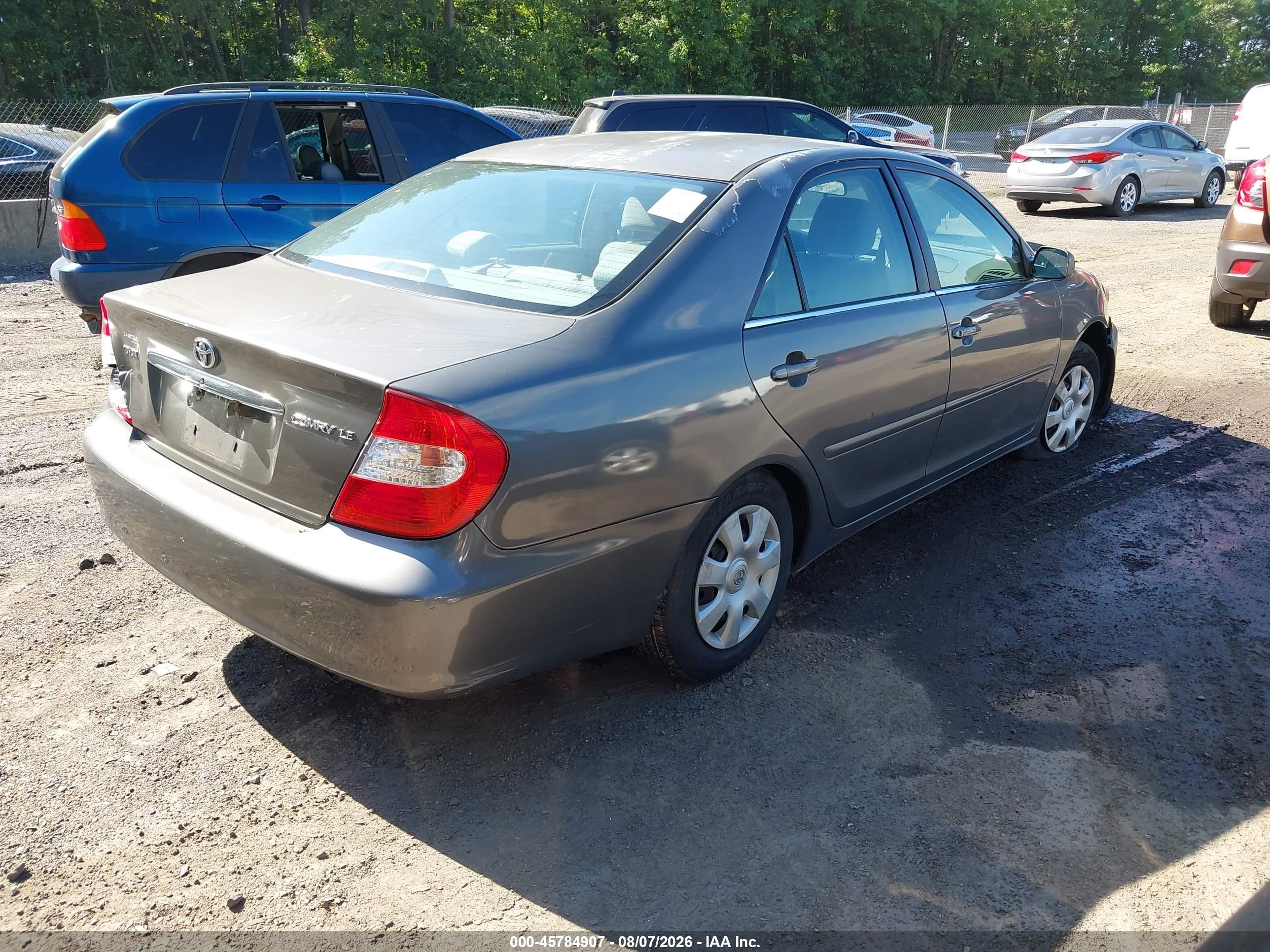 2004 Toyota Camry Le Gray vin: 4T1BE32K64U842930