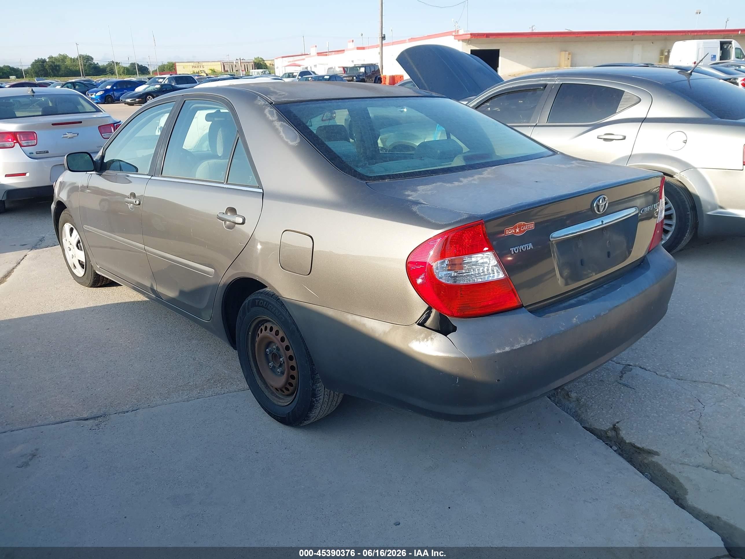 2004 Toyota Camry Le Серый vin: 4T1BE32K64U908778