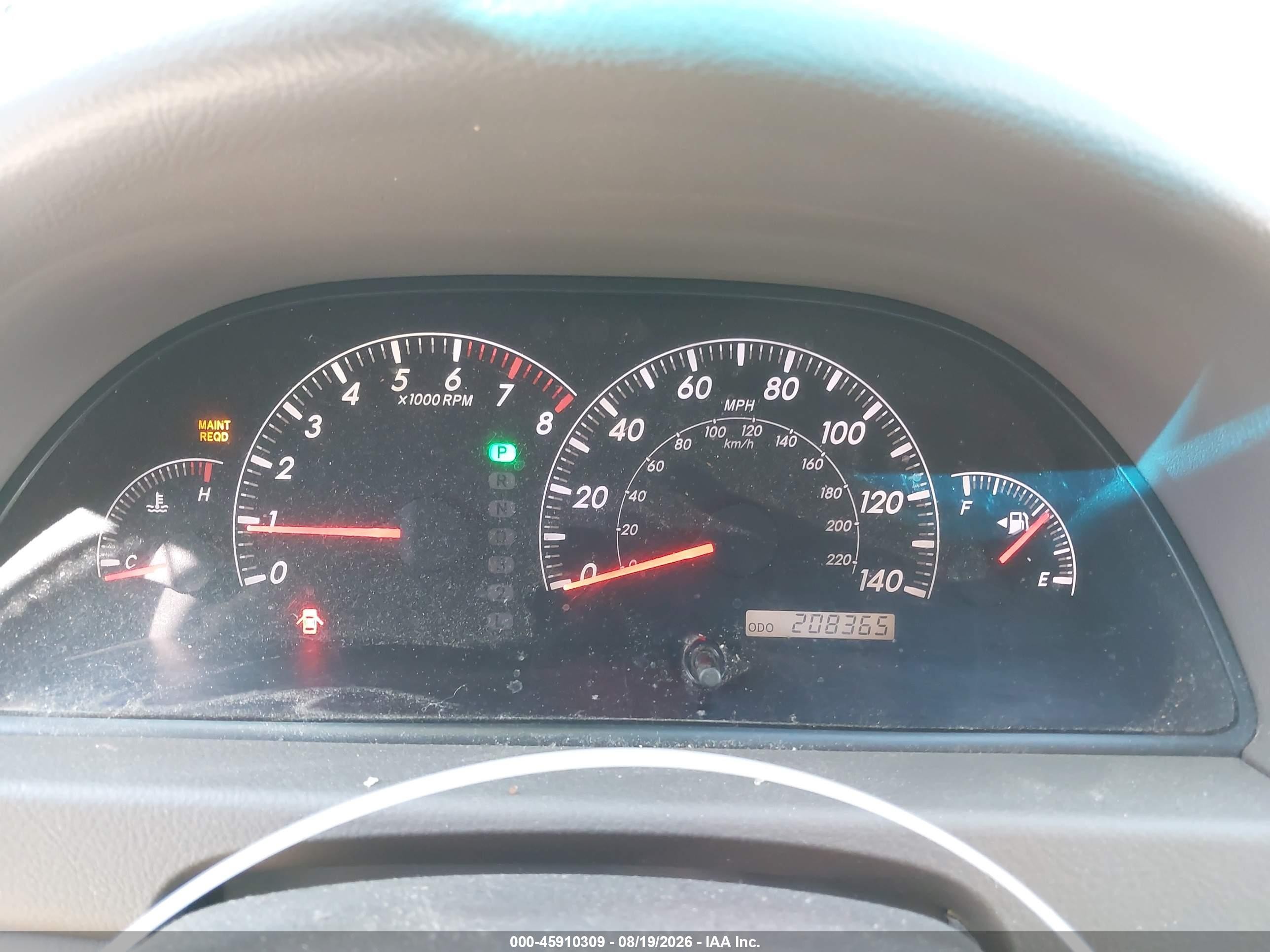 2005 Toyota Camry Std Cream vin: 4T1BE32K65U013289