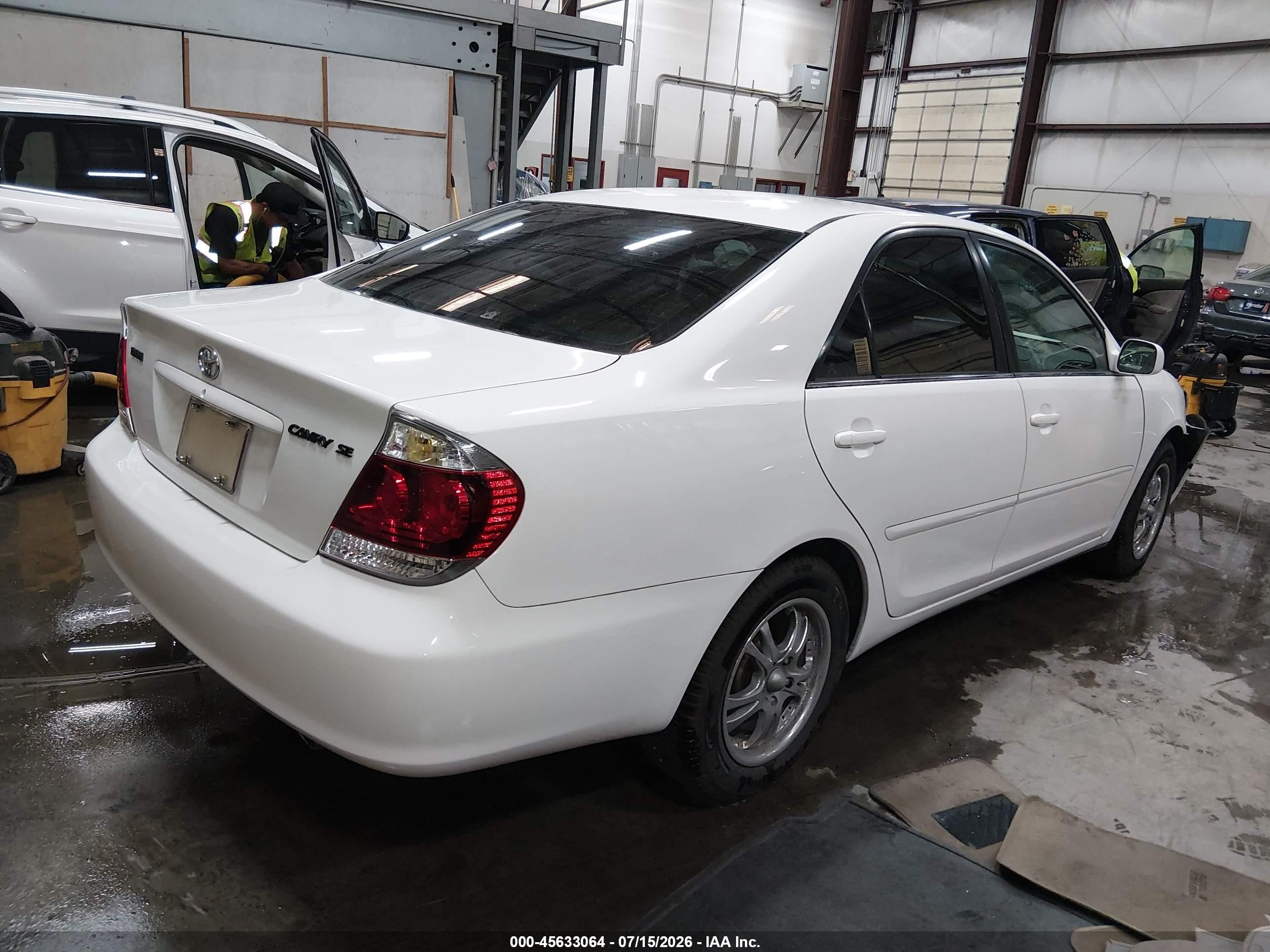 2005 Toyota Camry Se White vin: 4T1BE32K65U015494